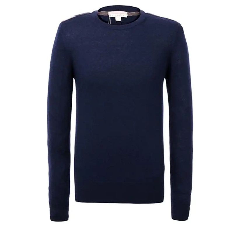 Burberry Burberry Men's Knit Cashmere Sweater in Deep Blue Size US L / EU 52-54 / 3 - 1 Thumbnail