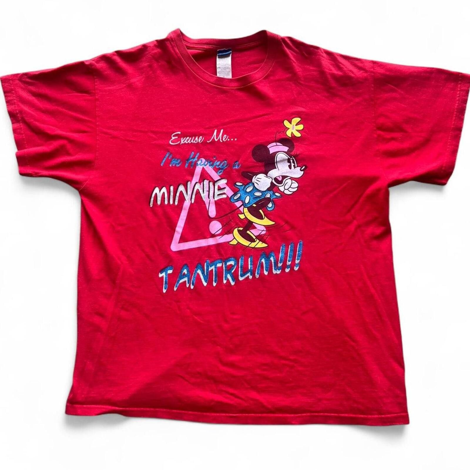 Disney Excuse Me Im Having A Minnie Mouse Tantrum Graphic T-Shirt Size US L / EU 52-54 / 3 - 1 Thumbnail