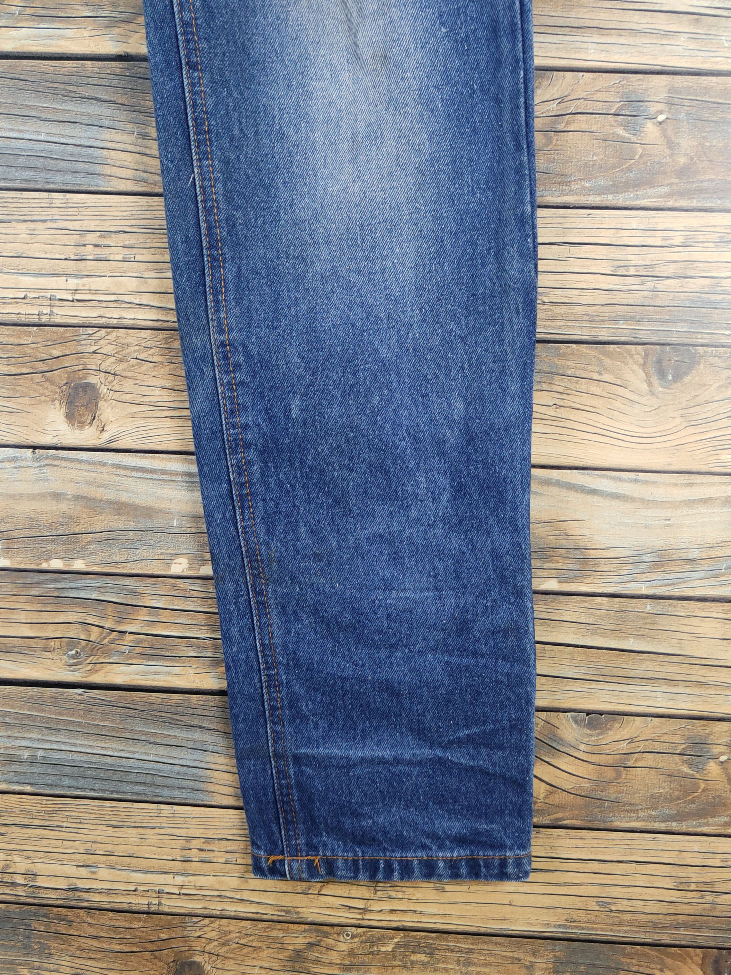 Japanese Brand Japan skull Blue Distressed Ripped denim Jeans #W1306 Size 33" - 7 Thumbnail