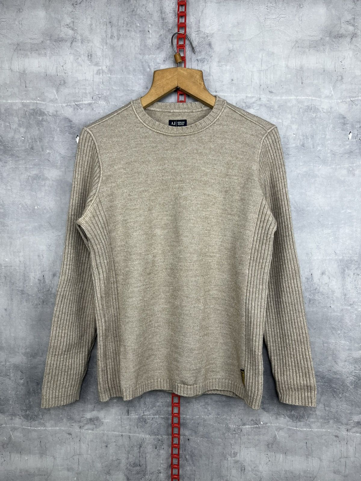 Emporio Armani Vintage Emporio Armani Beige Wool Men’s Sweater Size M Size US M / EU 48-50 / 2 - 1 Thumbnail
