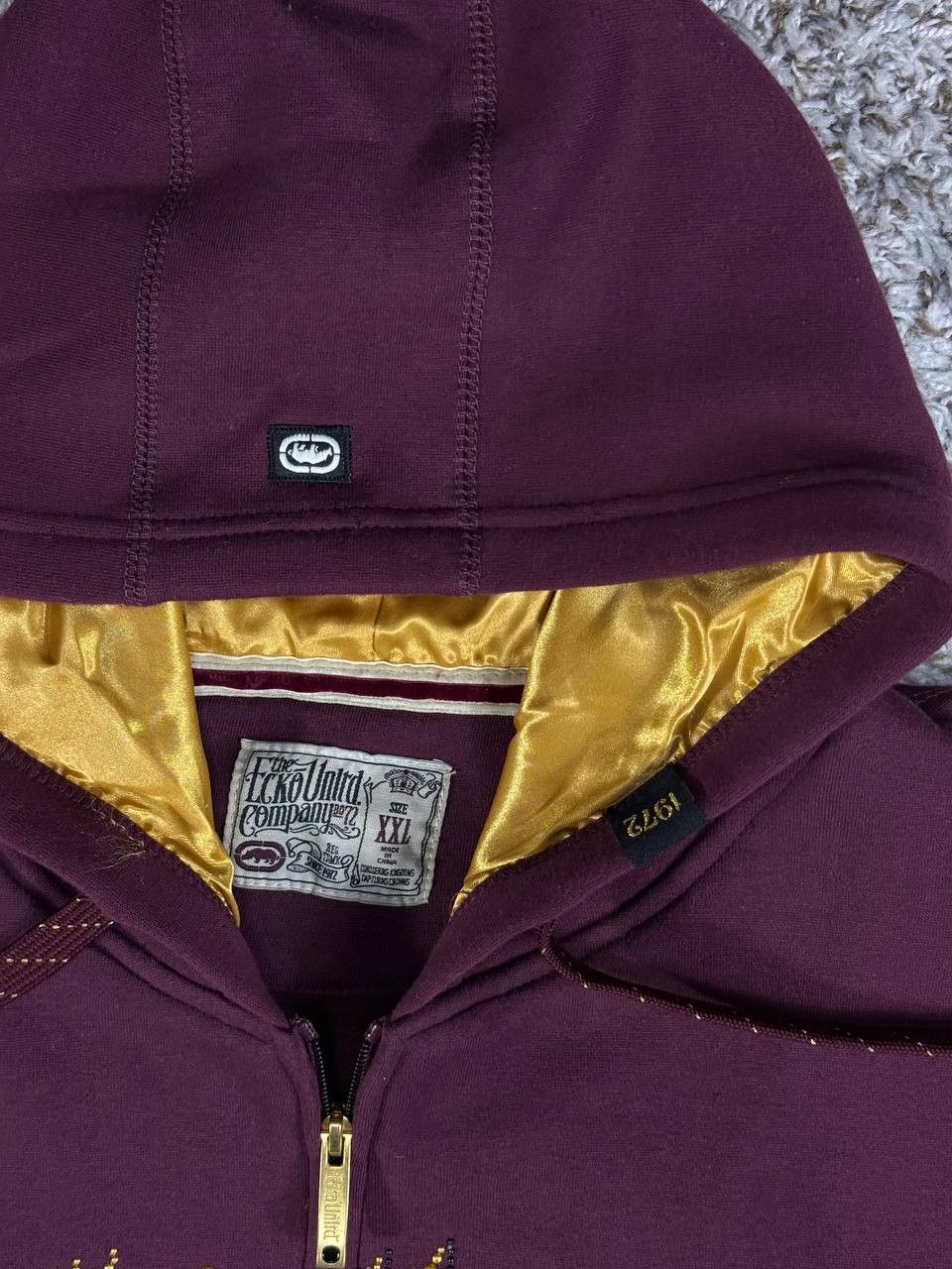 Ecko Unltd. Ecko Unltd Y2K Full Zip Hoodie Studded Logo Vintage Hip Hop Size US XXL / EU 58 / 5 - 7 Thumbnail