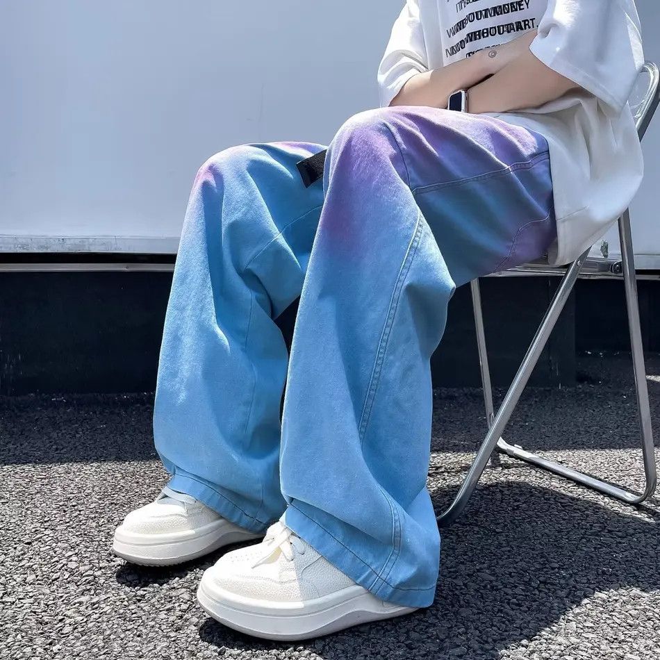 Japanese Brand × Jean Retro loose straight leg high street jeans Size US 32 / EU 48 - 6 Thumbnail