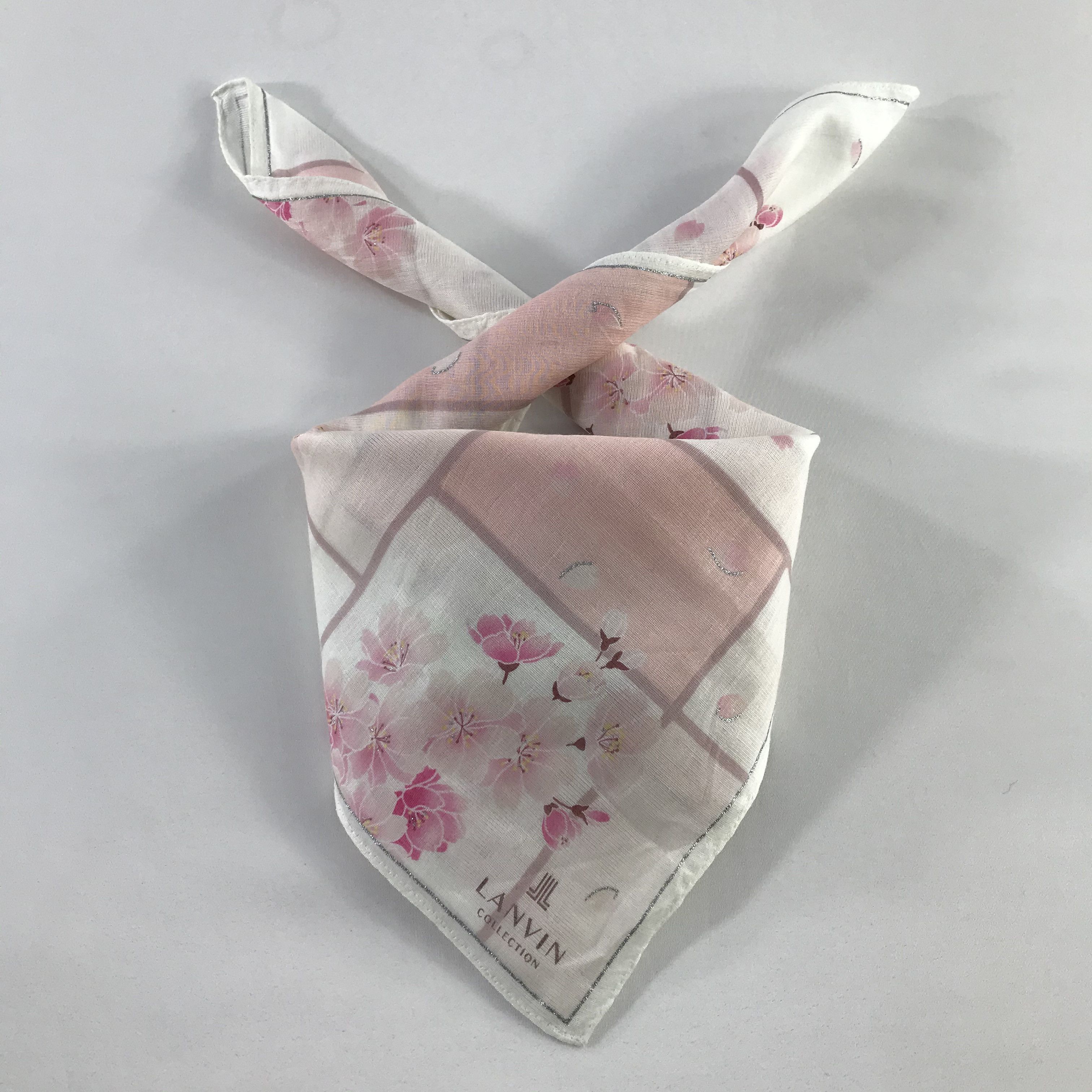 Lanvin × Vintage Lanvin Bandana / Handkerchief / Neckerchief - S960 Size ONE SIZE - 3 Thumbnail
