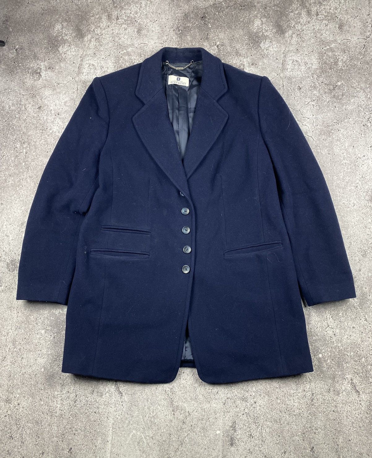 Givenchy × Vintage Vintage Givenchy Mohair Wool Coat Luxury Size US M / EU 48-50 / 2 - 1 Thumbnail