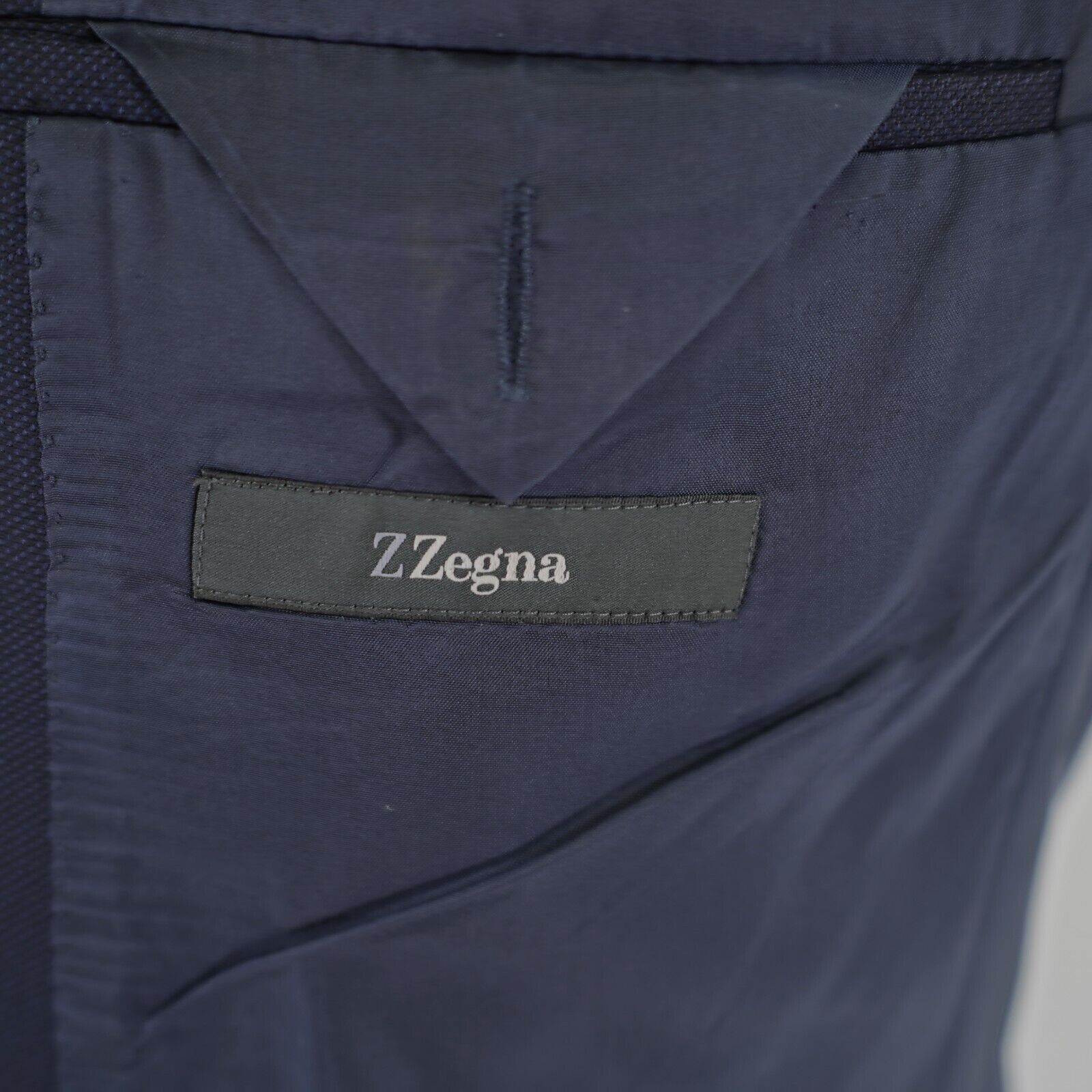 Ermenegildo Zegna Ermenegildo Zegna Thick Textured Wool Blue 2 Button Blazer 4 Size 40R - 8 Thumbnail