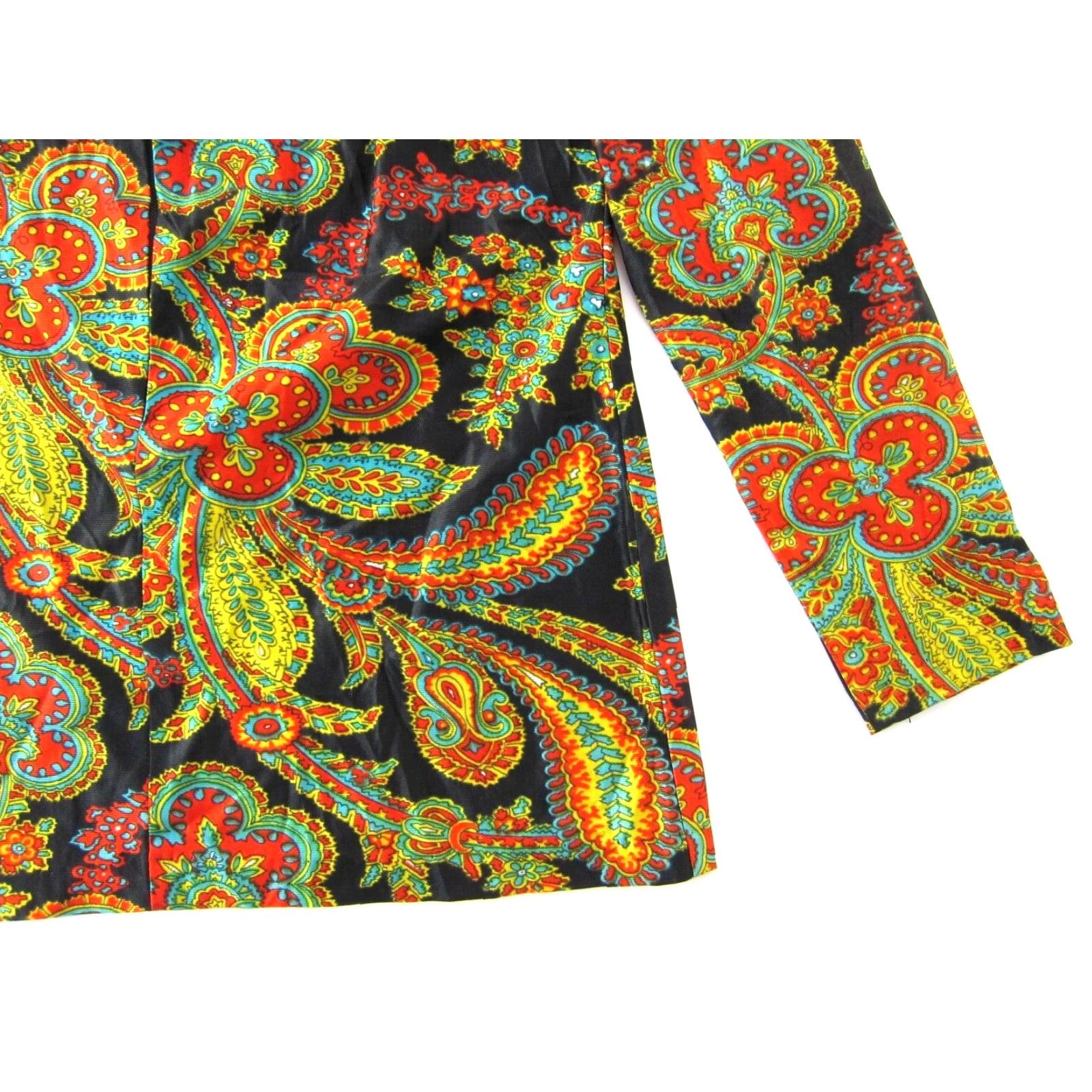 Vintage VINTAGE NPC Fashions Blouse Mock Neck Long Sleeve Yellow Small Floral Bohemian 60s 70s Womens Size S / US 4 / IT 40 - 7 Thumbnail