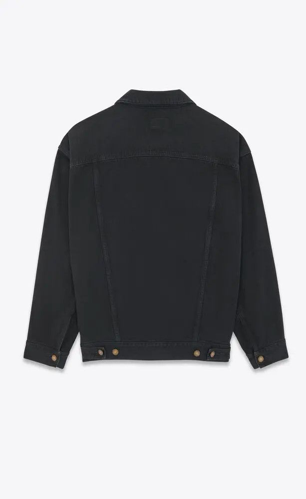 Saint Laurent Paris o1tp1o0125 Classic Jacket In Worn in Black Size XS / US 0-2 / IT 36-38 - 2 Thumbnail