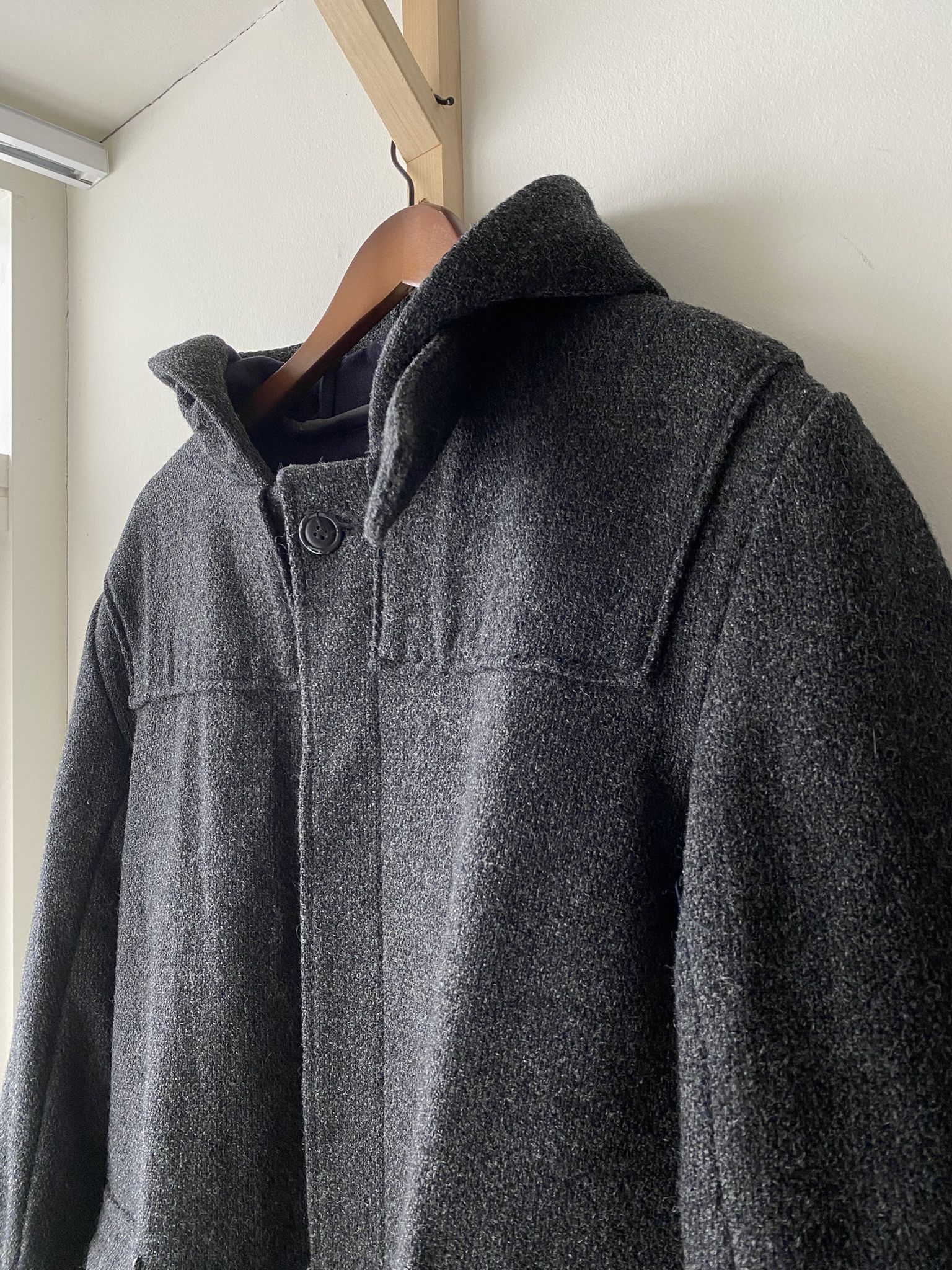 Our Legacy 50/L - Duffle Charcoal Tweed - 100% Virgin Wool Size US L / EU 52-54 / 3 - 7 Thumbnail