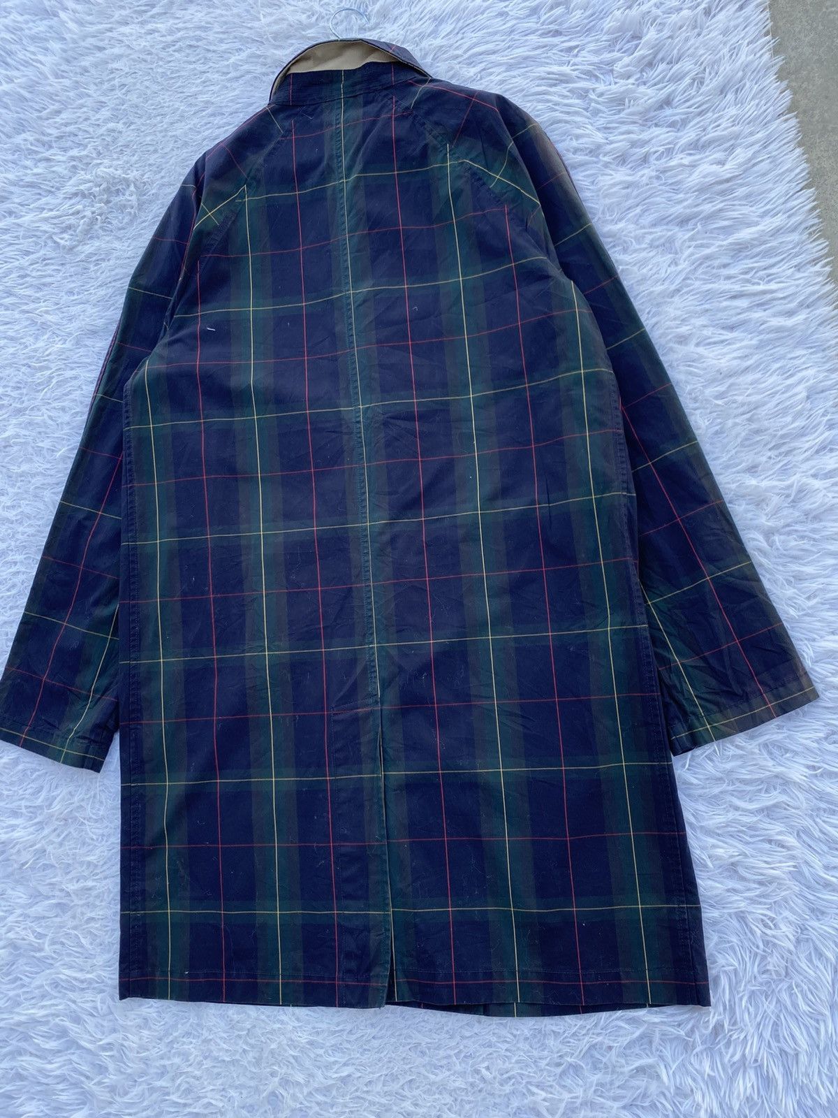 Ralph Lauren Vintage Polo Ralph Lauren Plaid Waxed Twill Balmacaan Coat Size US M / EU 48-50 / 2 - 19 Thumbnail