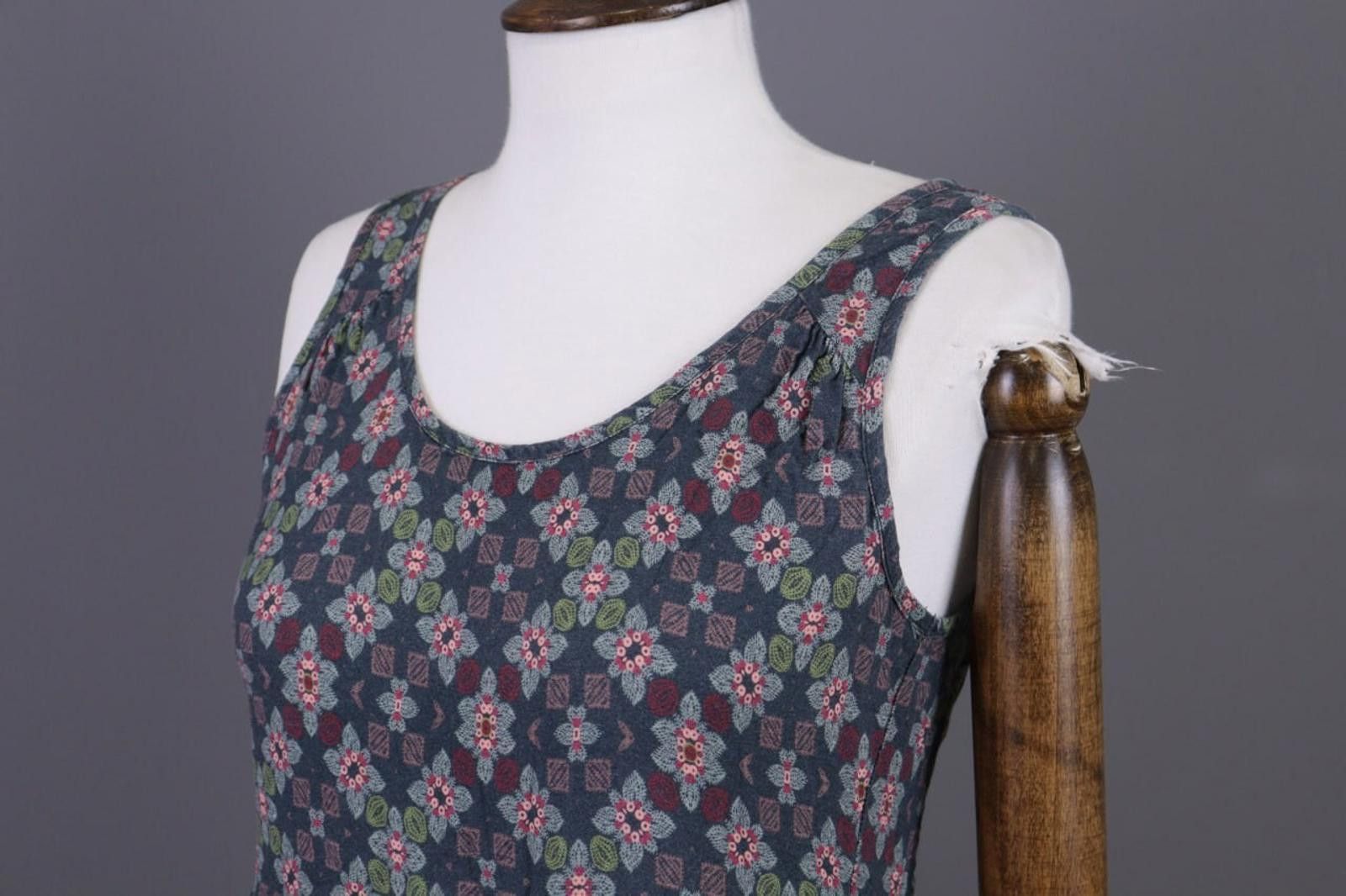 Designer Deerberg Gray Floral Multicoloured A-Line Long Dress Size S Size S / US 4 / IT 40 - 8 Thumbnail