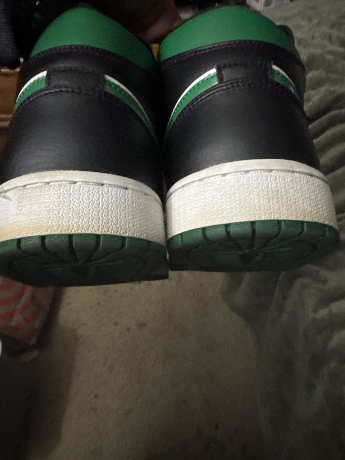 Jordan Brand Jordan 1 Pine Retro Green Toe Mid Size US 12 / EU 45 - 9 Thumbnail
