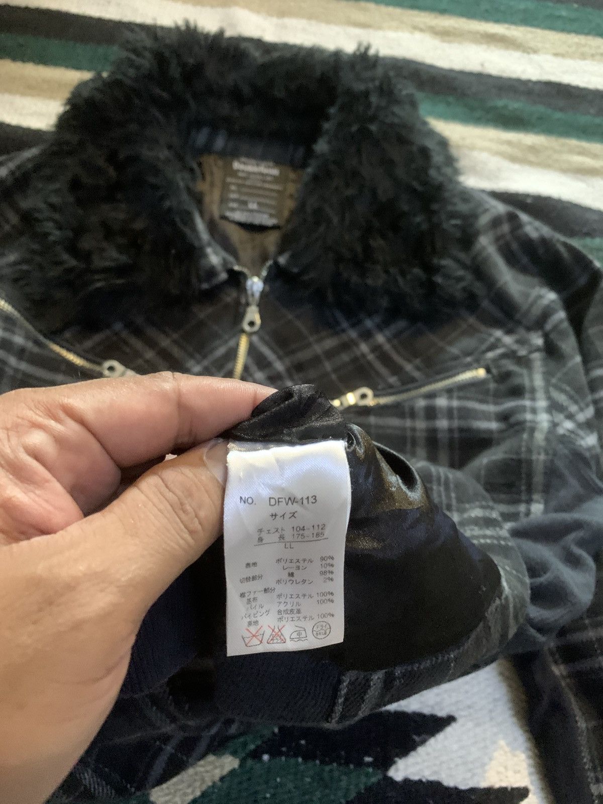 Japanese Brand Double Focus Fur Multi Pocket Jacket Tartan LGB Style Size US L / EU 52-54 / 3 - 15 Thumbnail