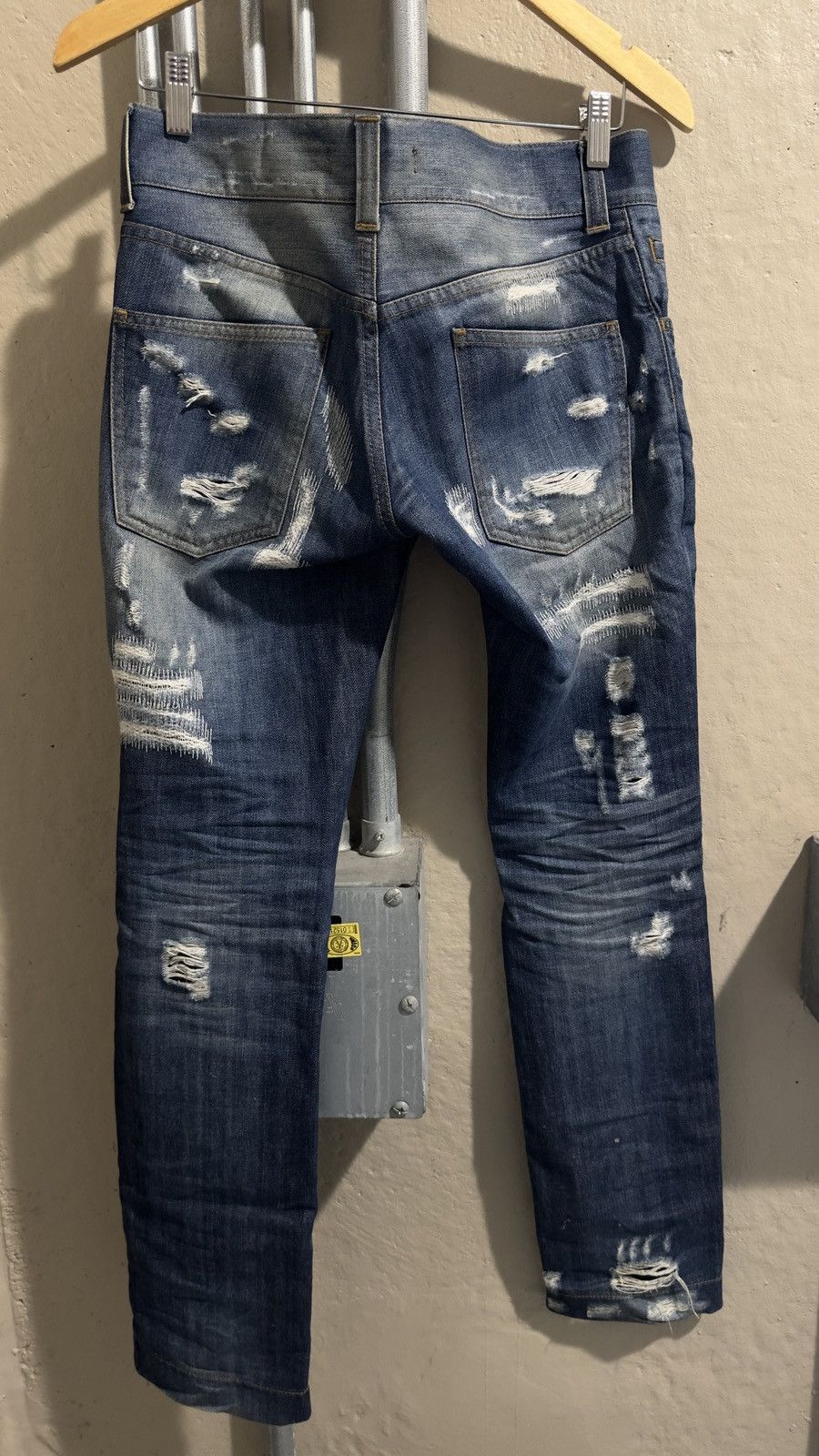 Dolce & Gabbana Dolce&Gabbana damage repair denim gold silver plaque Size US 30 / EU 46 - 6 Thumbnail