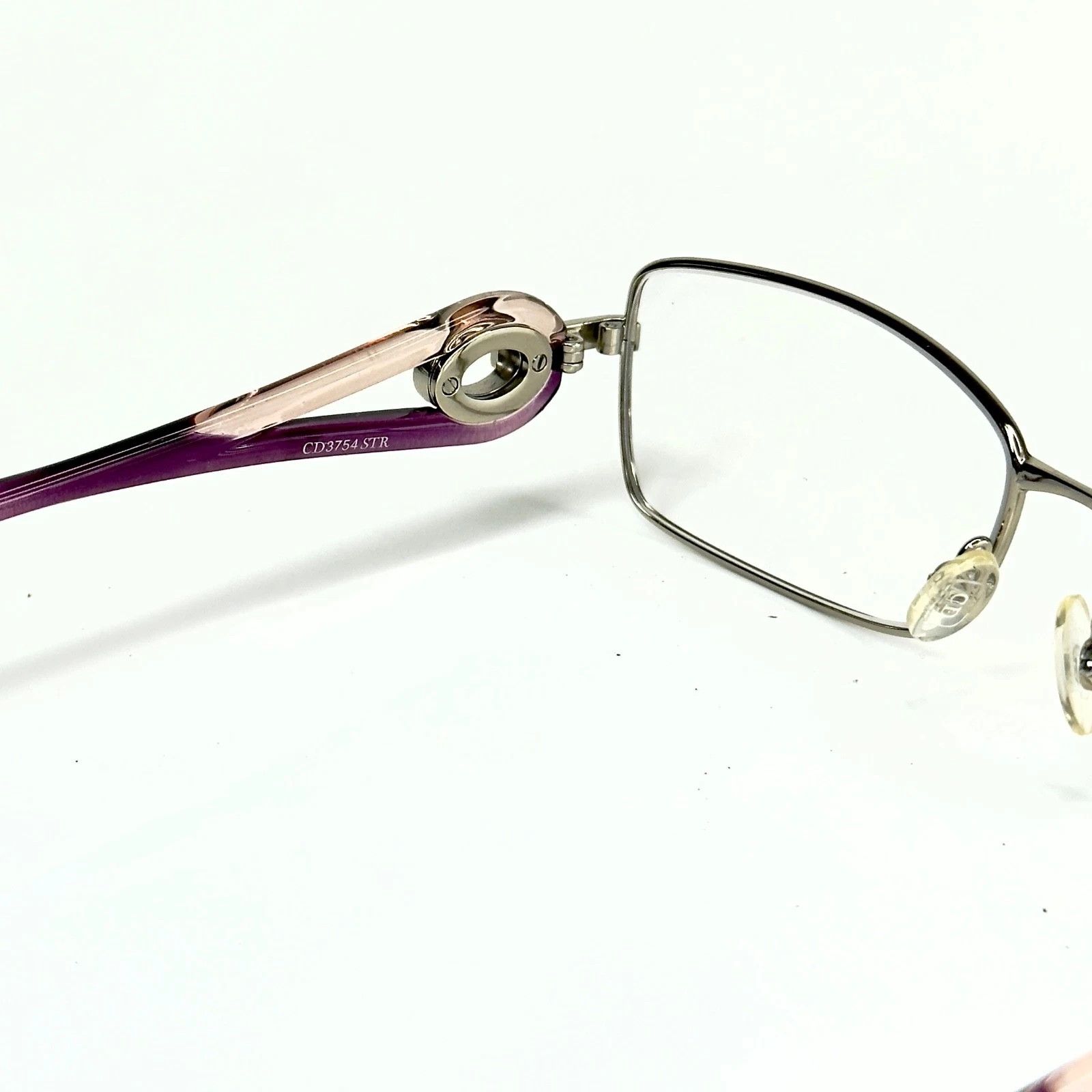 Christian Dior Monsieur CHRISTIAN DIOR CD3754 3754 VOLUTE Silver Square Eyeglasses Size ONE SIZE - 2 Thumbnail