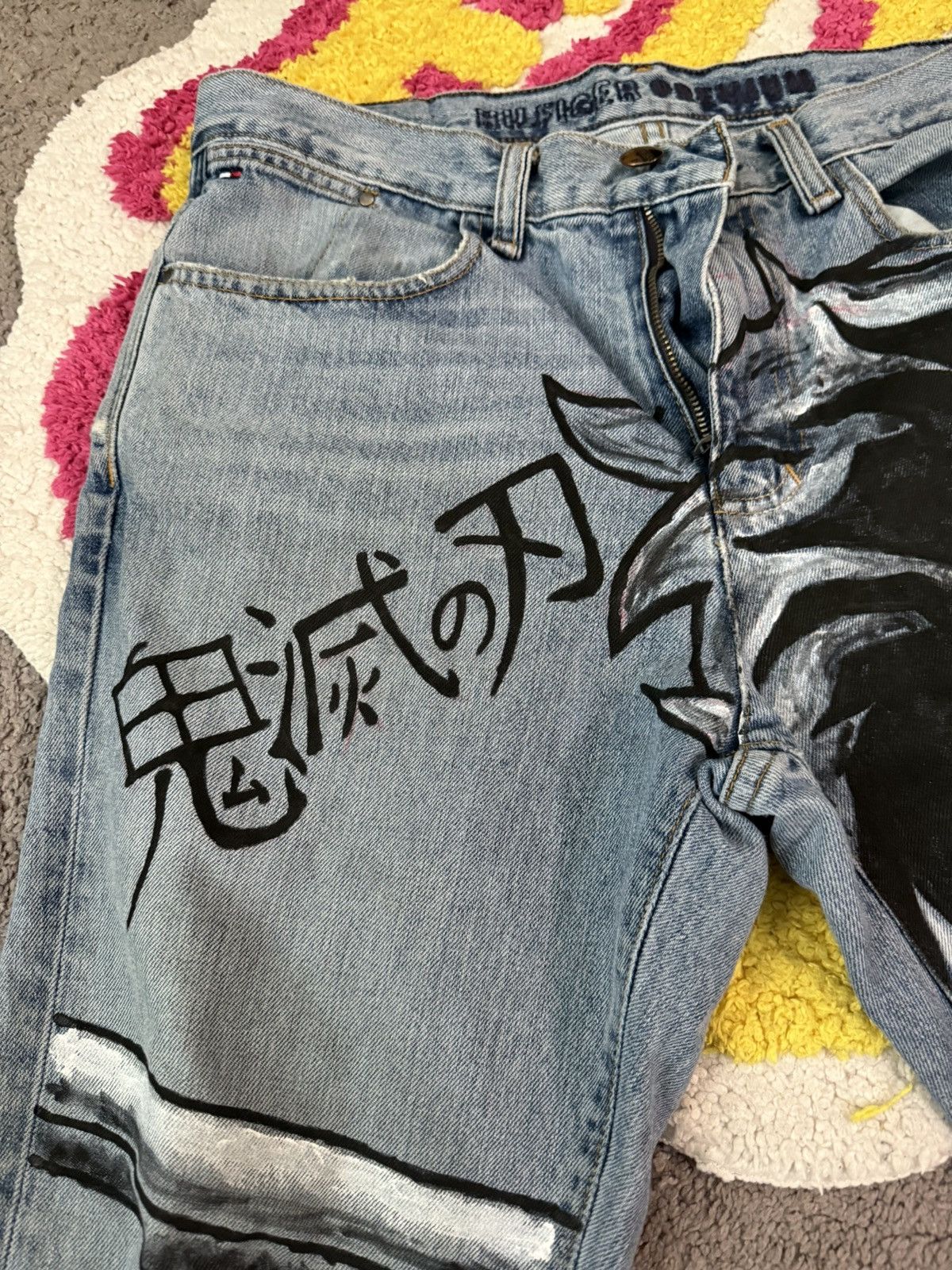 Tommy Hilfiger Demon slayer custom jeans Size US 32 / EU 48 - 4 Thumbnail
