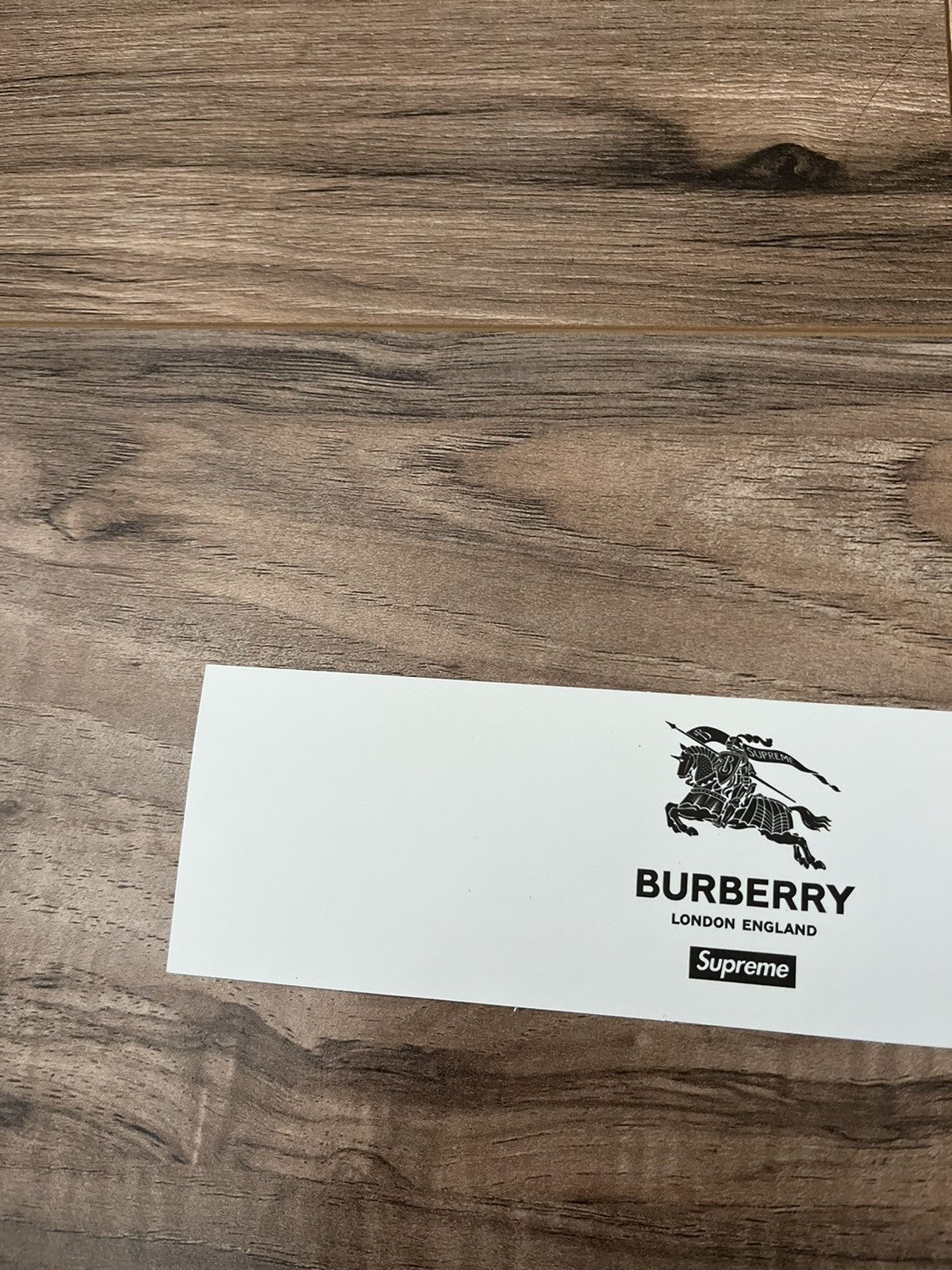 Burberry × Supreme Supreme Beige Burberry Box Logo Sticker Size ONE SIZE - 6 Thumbnail