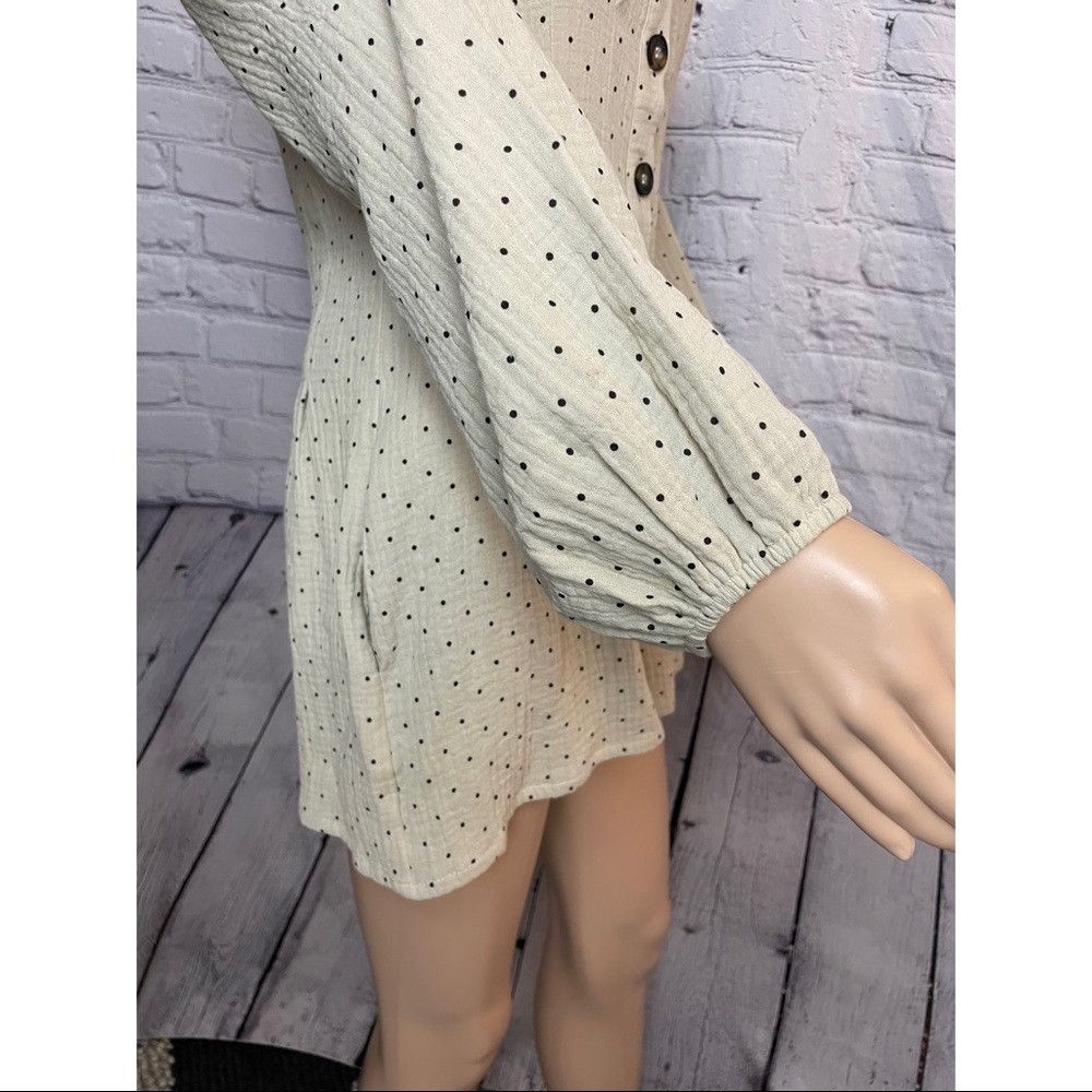 Other NWT New Le Lis LONG BALLON SLEEVE PLEATED ROMPER Size S Size 28" / US 6 / IT 42 - 9 Thumbnail