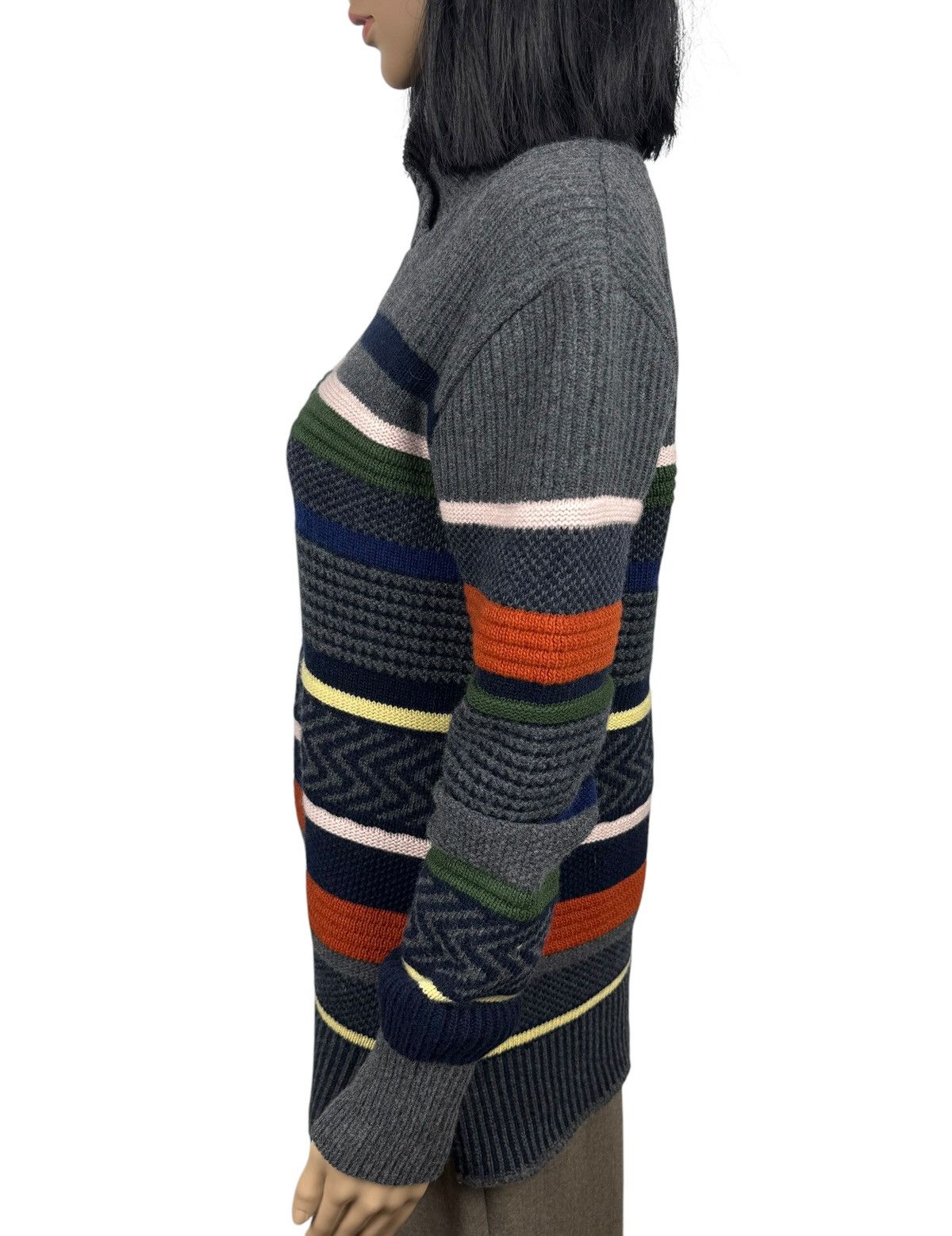Lacoste Lacoste Wool-Viscose Pattern Sweater Striped Color size FR40 Size M / US 6-8 / IT 42-44 - 6 Thumbnail