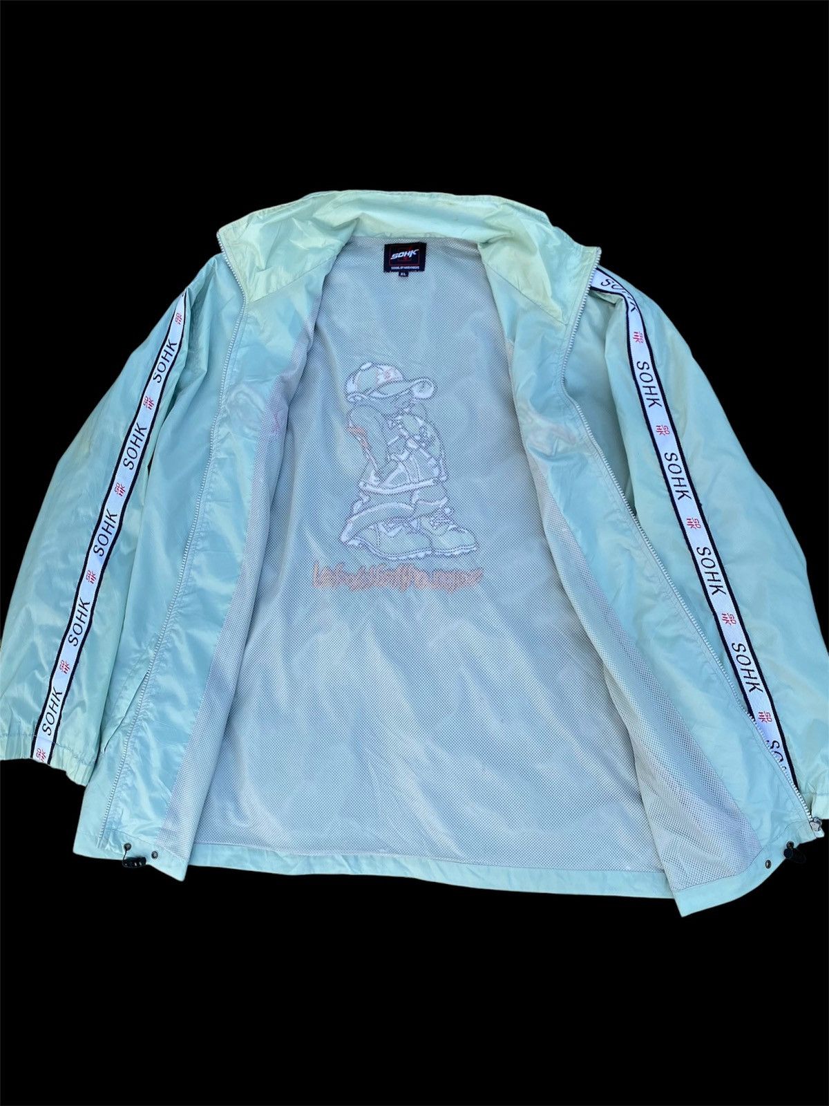 JNCO × Rap Tees Sohk School of Hard Knock Hiphop Embroidery Windbreaker Size US XL / EU 56 / 4 - 10 Thumbnail