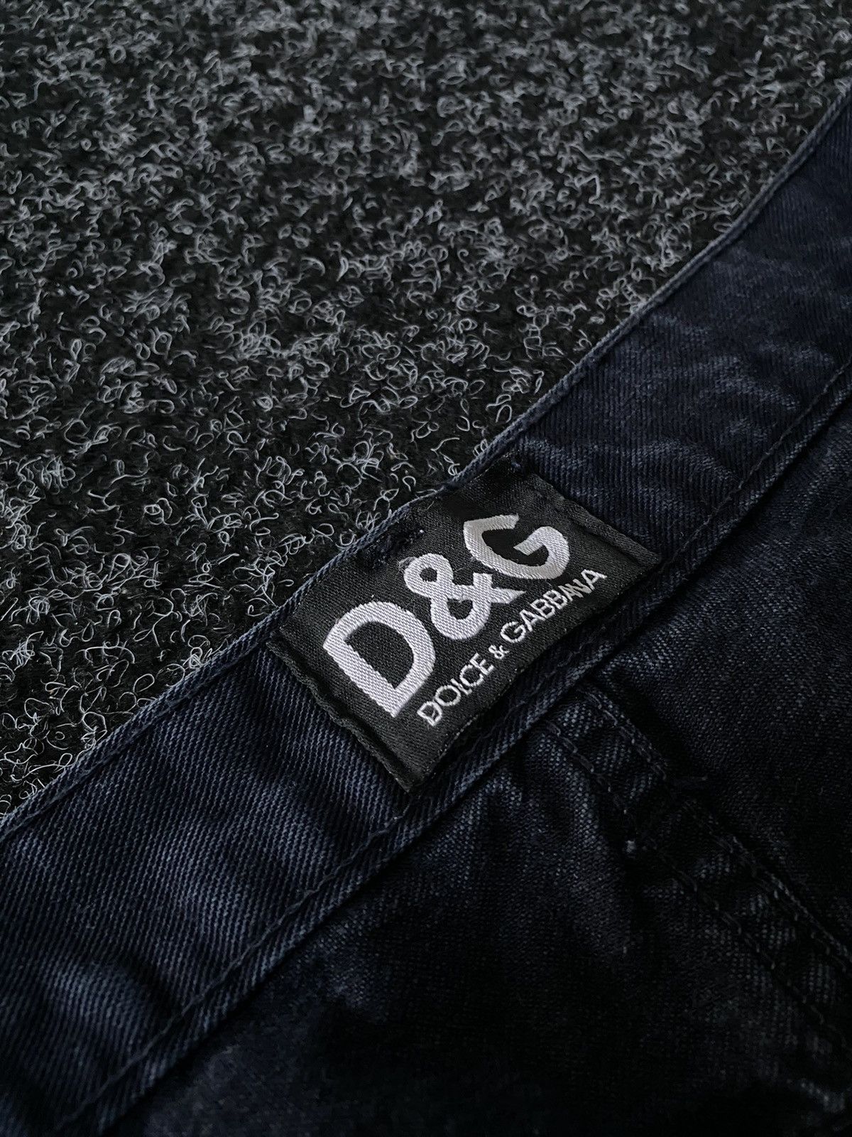 Dolce & Gabbana Dolce & Gabbana Double BIG LOGO Faded Black Denim Pants Size US 37 - 17 Thumbnail