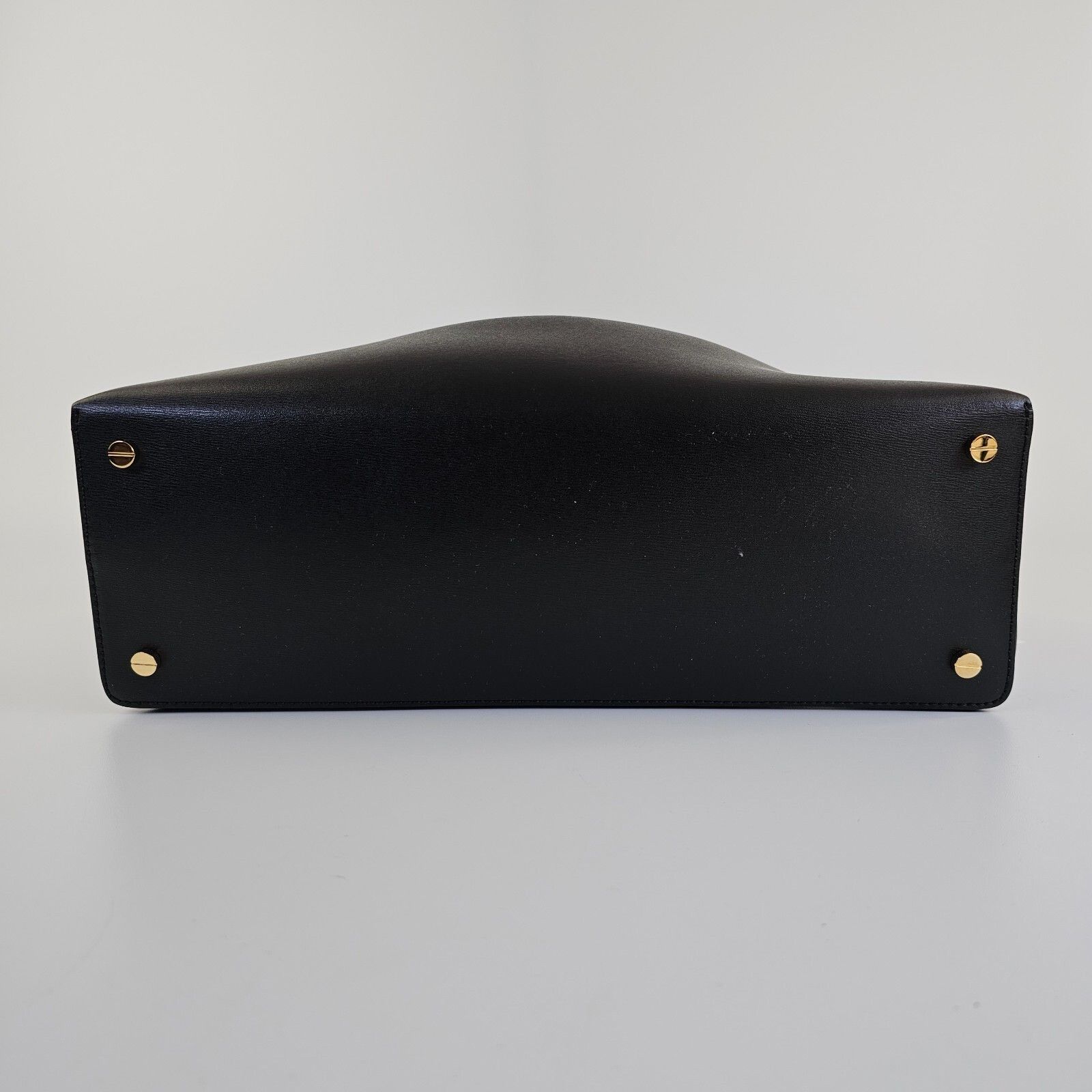 Toteme TOTEME T-Lock Black/Gold Leather Top Handle Bag New Size ONE SIZE - 8 Thumbnail