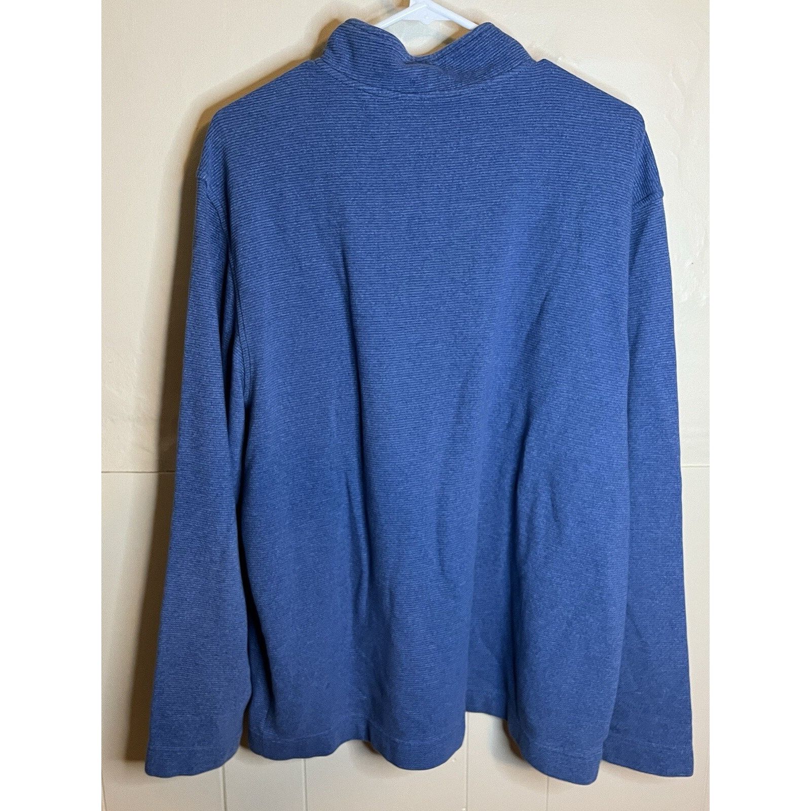 Van Heusen Van Heusen 1/4 Zip Men's XL Blue Long Sleeve Pull Over Size US XL / EU 56 / 4 - 7 Thumbnail