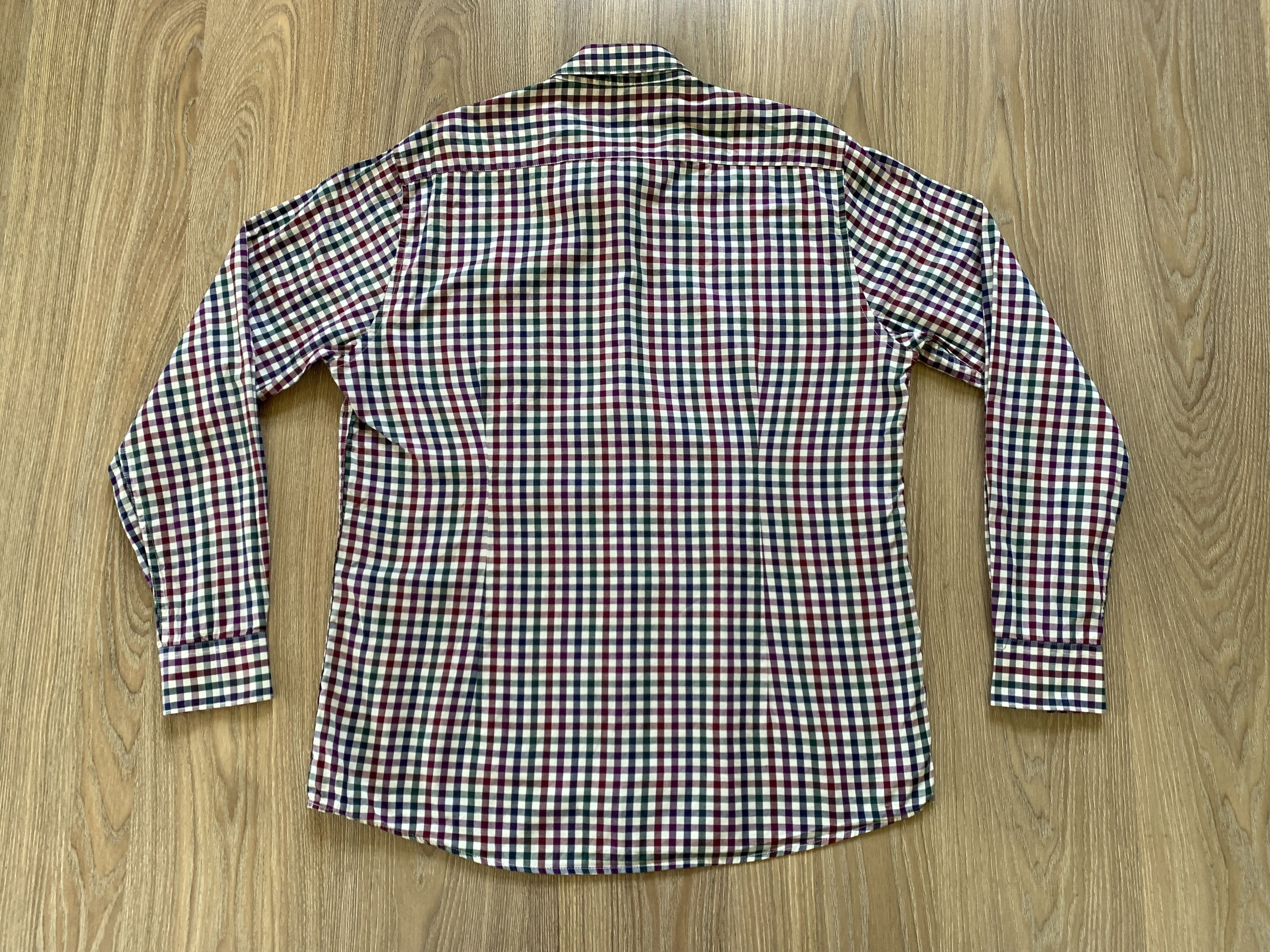 Barbour × Vintage Barbour Cotton Button Up Plaid Shirt Size US L / EU 52-54 / 3 - 3 Thumbnail
