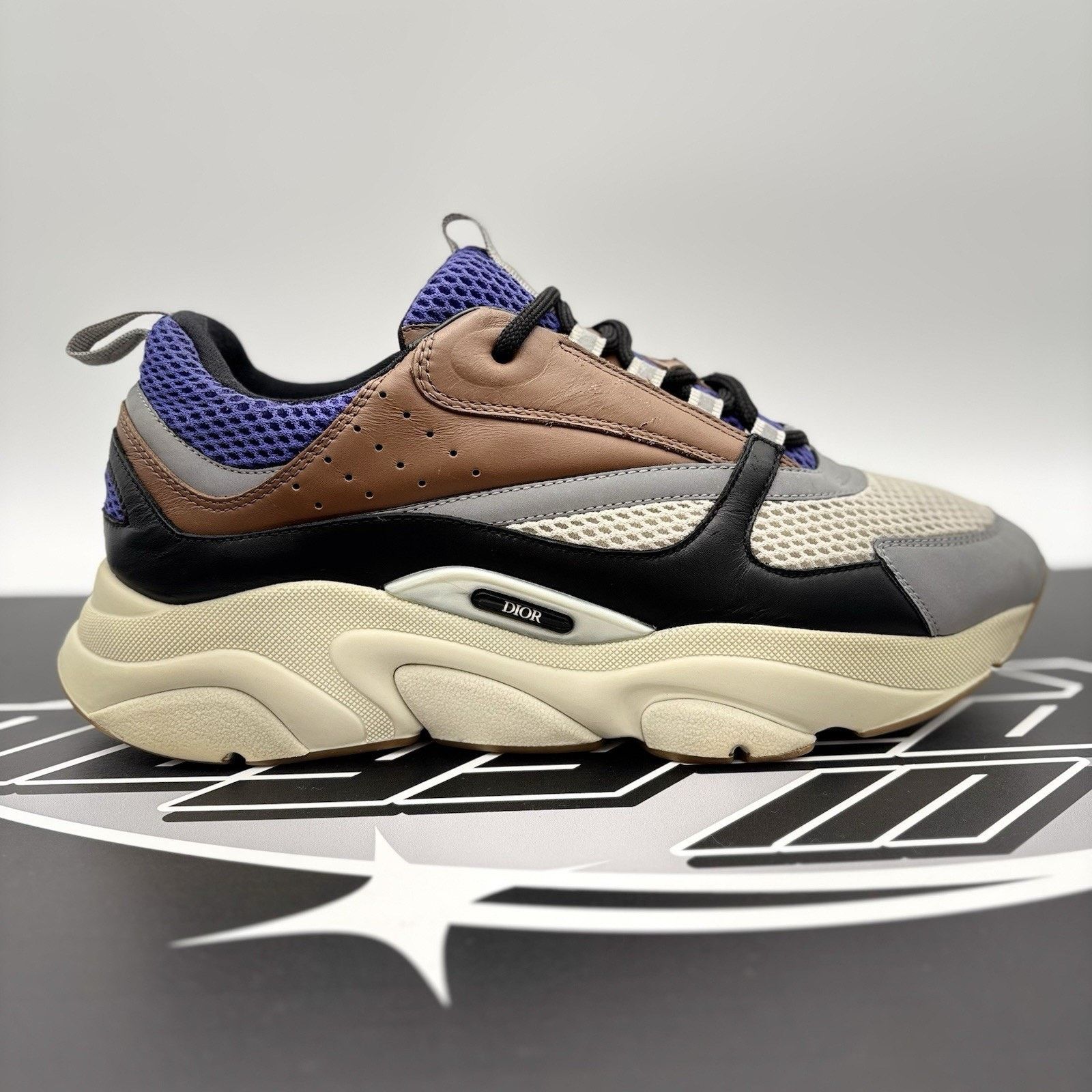 Dior Dior B22 Sneaker ' Coffee/Violet ' | GOOD CONDITION! Size US 12 / EU 45 - 2 Thumbnail
