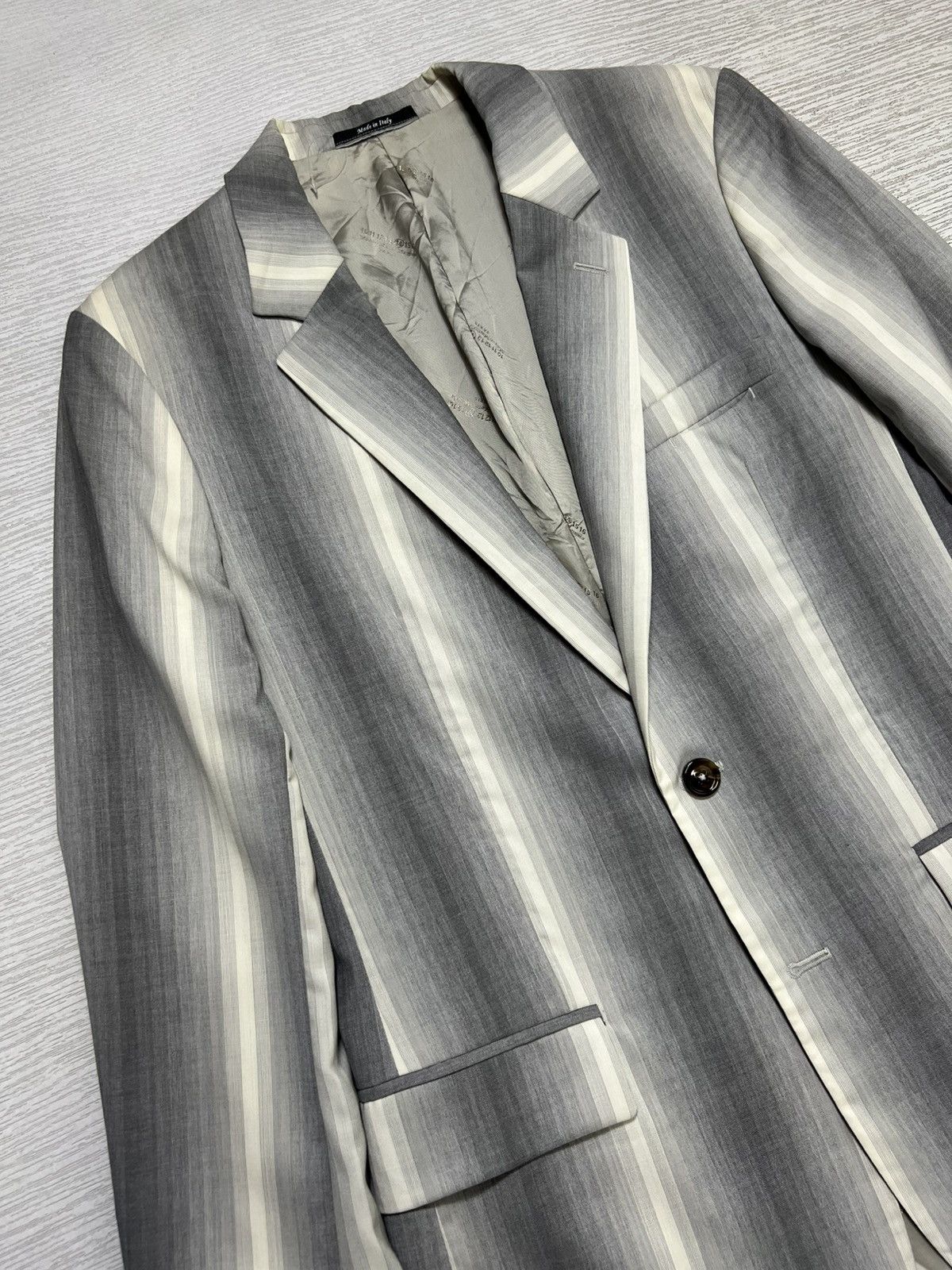Maison Margiela Maison Margiela - S/S 13’ - Vertical Striped Blazer Size 46S - 5 Thumbnail