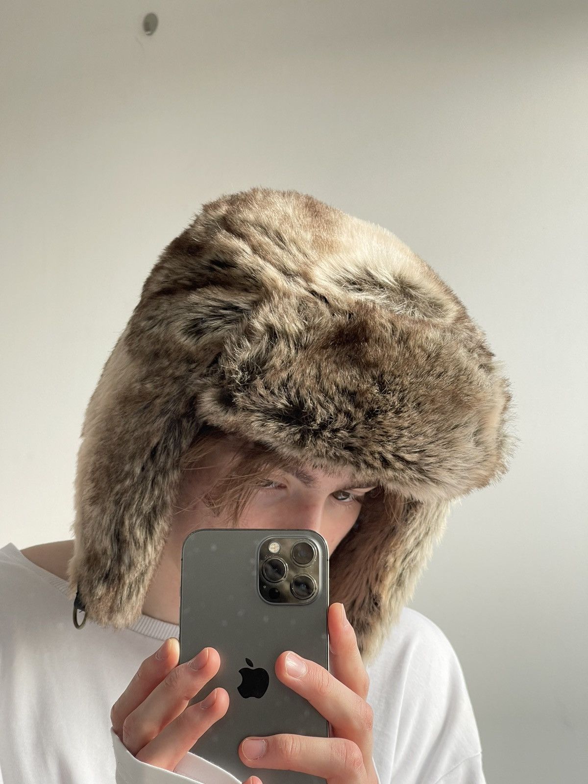 Japanese Brand Vintage fuzzy mohair japanese ushanka hat avant garde Size ONE SIZE - 4 Thumbnail