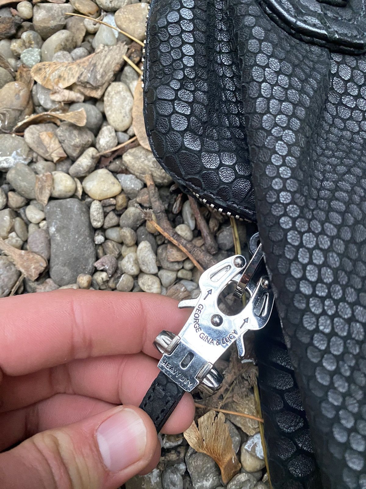 George Gina & Lucy George Gina & Lucy GGL Python Leather Handbag Size ONE SIZE - 2 Thumbnail