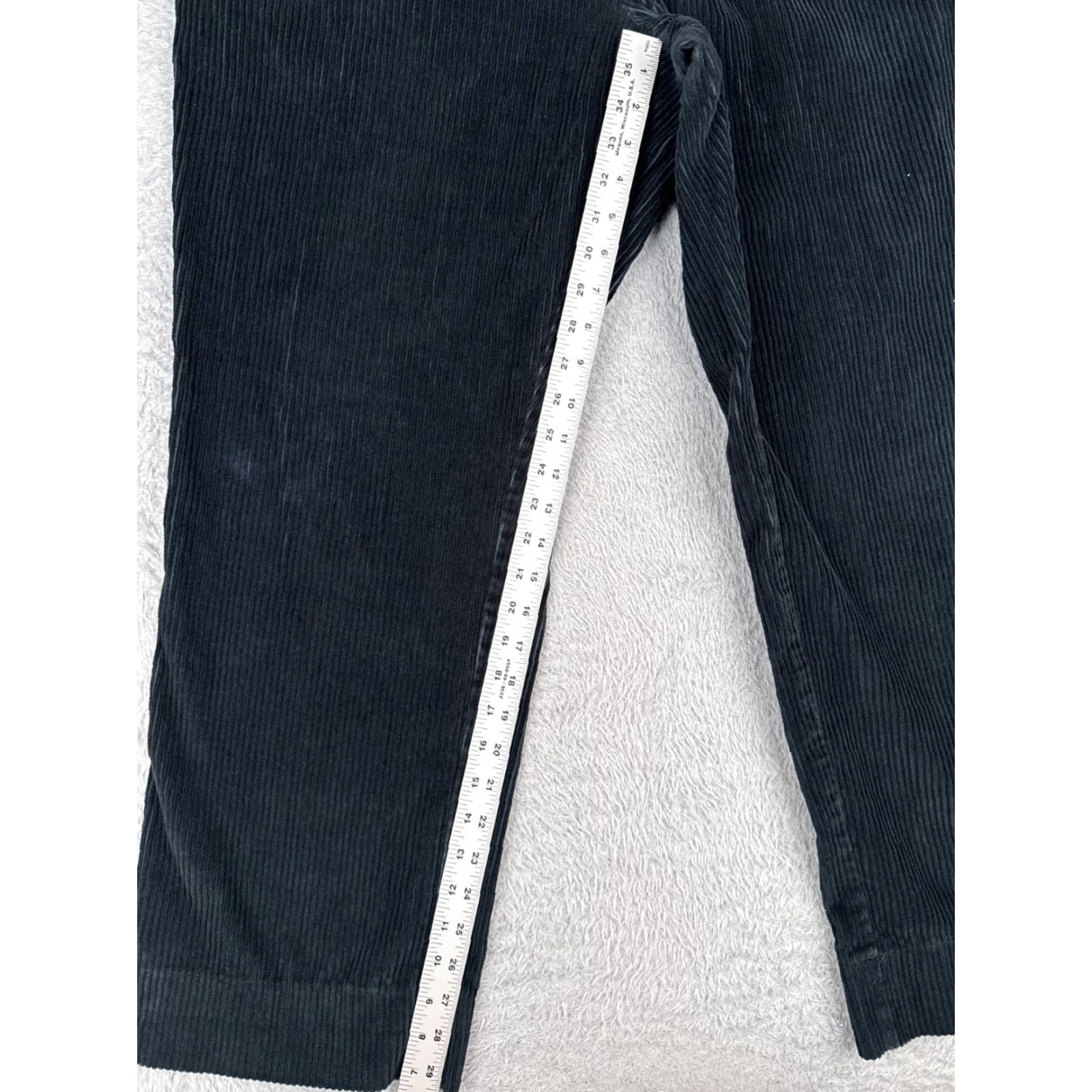 Tommy Hilfiger Tommy Hilfiger Pants Mens 38 Black Corduroy Cotton Straight Leg Zip Fly 38x30 Size US 38 / EU 54 - 7 Thumbnail