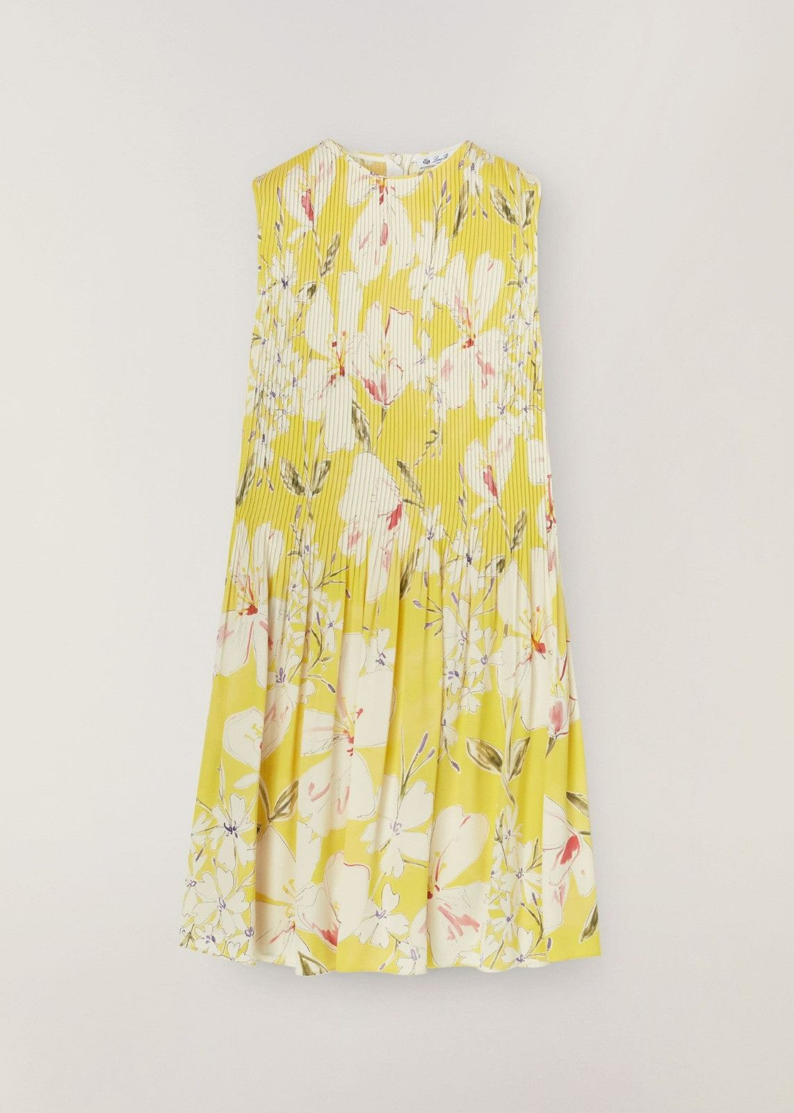 o1srvl11e0424 Dress in Yellow & Multicolor