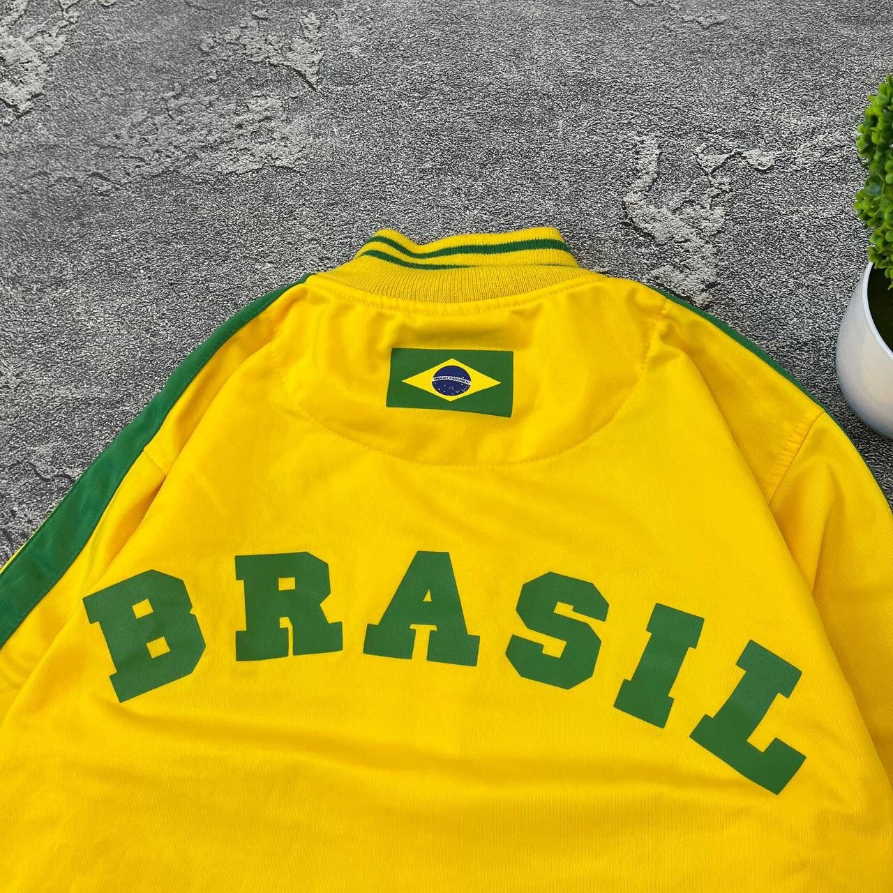 Japanese Brand × Vintage Vintage Brazil Team🇧🇷Boxy Olympi Zip Jacket Y2k Size US S / EU 44-46 / 1 - 11 Thumbnail