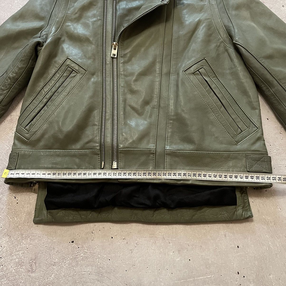 Zadig & Voltaire Zadig Voltaire Women Leatcher Biker Jacket Green Size L Size L / US 10 / IT 46 - 2 Thumbnail