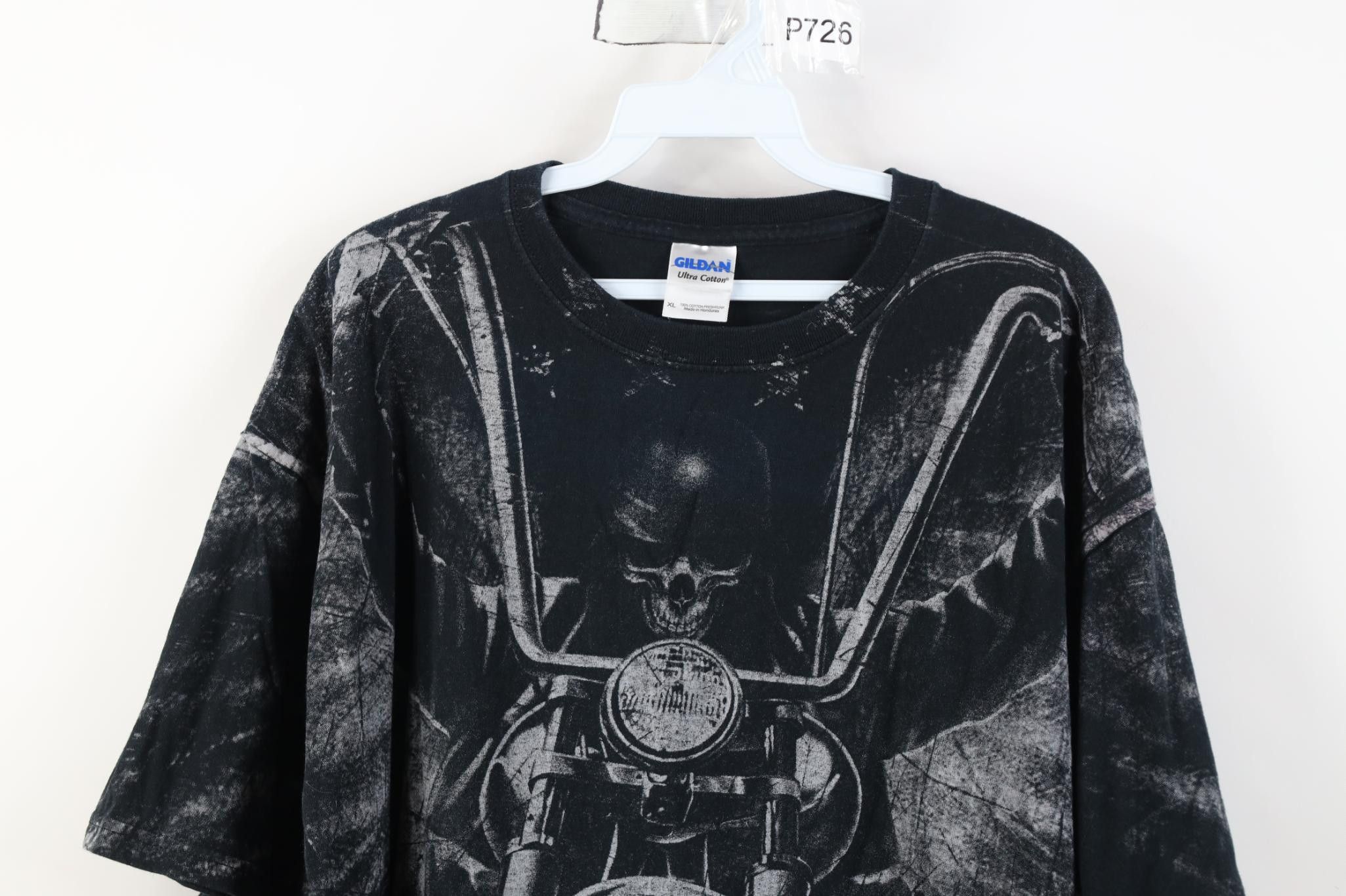 Vintage Vintage Y2K Streetwear Miami Ink All Over Skeleton T-Shirt Size US XL / EU 56 / 4 - 2 Thumbnail