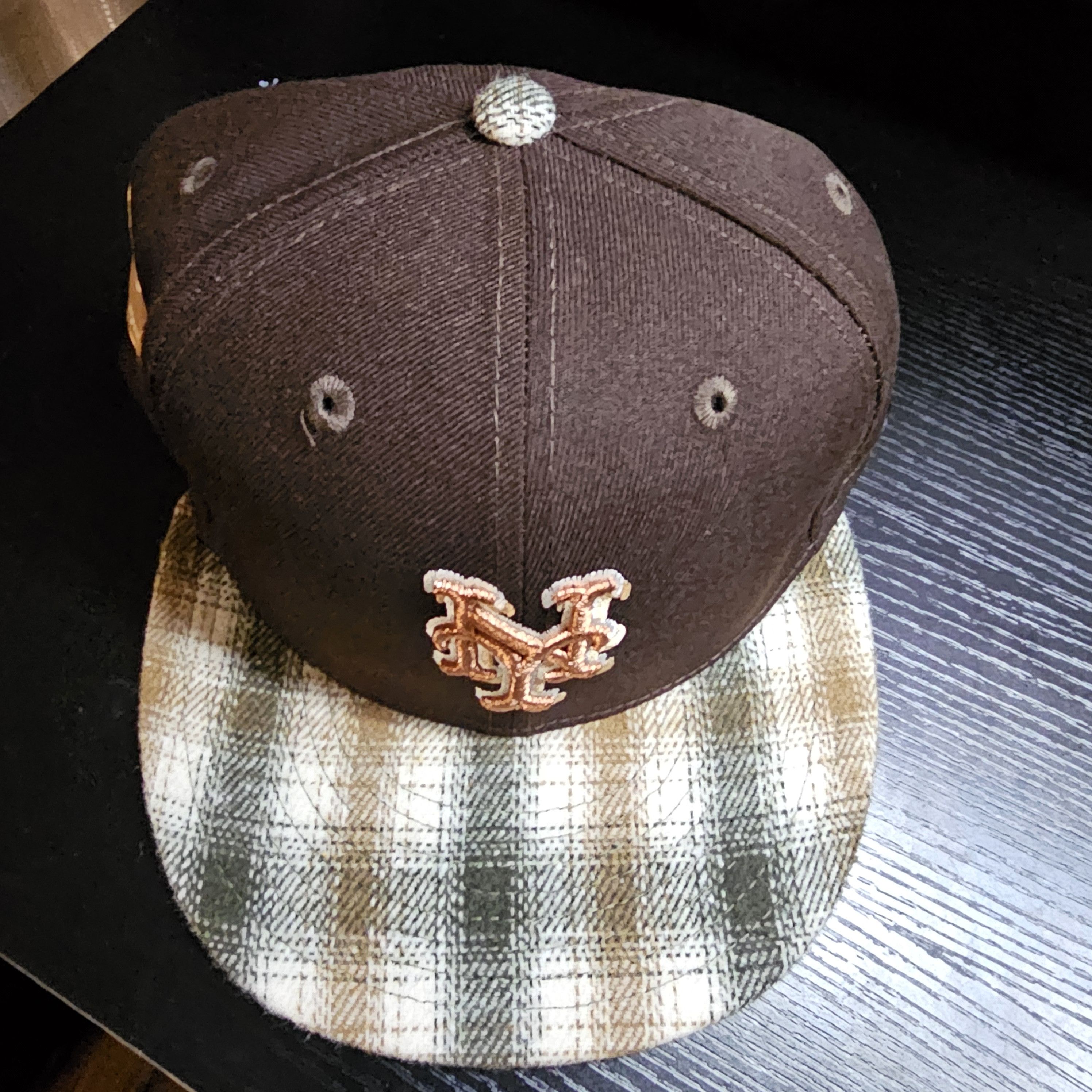 New Era Mets Rare Plaid Bill Metallic Size ONE SIZE - 3 Thumbnail