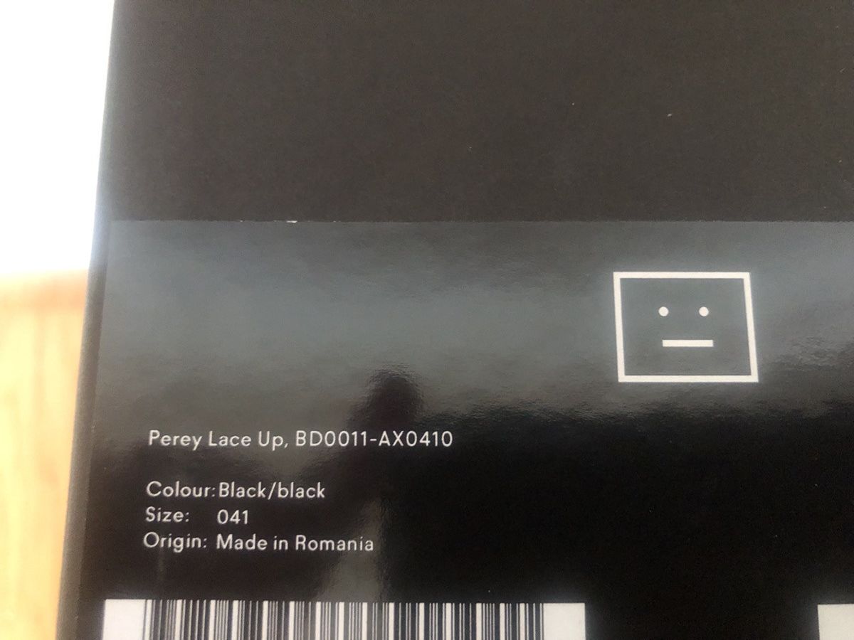 Acne Studios Acne, Black, Lace up sneakers Size US 7.5 / EU 40-41 - 3 Thumbnail