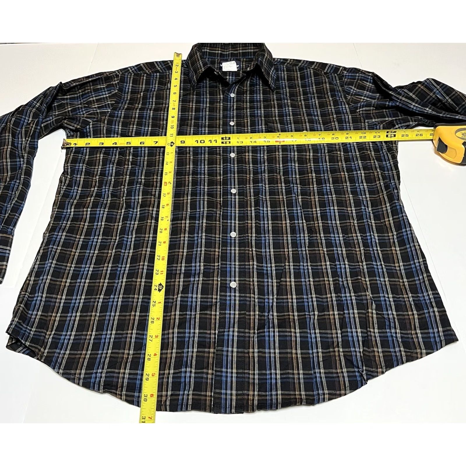 Wrangler Wrangler Western Long Sleeve Pearl Snap Multicolor Plaid Men's XL Size Shirt Size US XL / EU 56 / 4 - 4 Thumbnail