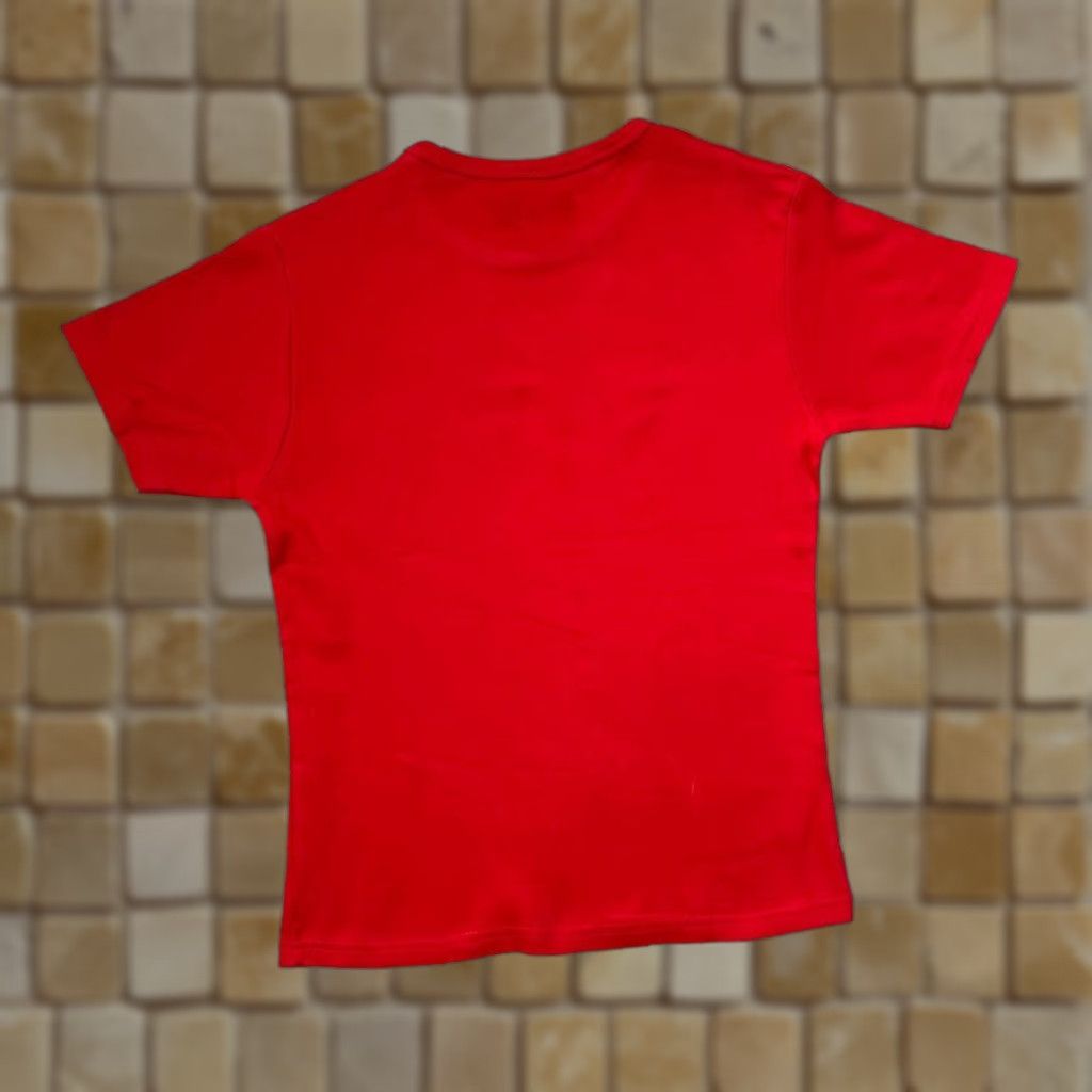 Logo 7 AC/DC Distressed Style Logo Spellout Hard Rock Band Graphic T-Shirt Women's M Red Shirt Graphic Logo Front 9527 Size M / US 6-8 / IT 42-44 - 1 Thumbnail
