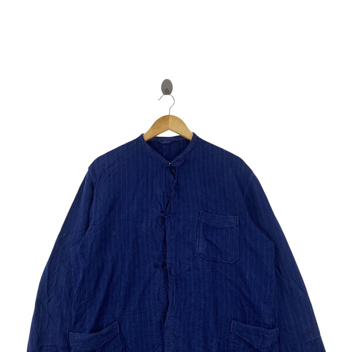Vintage Vintage 80s JAPAN PURE INDIGO Natural Dye Denim Jacket Jeans Size US L / EU 52-54 / 3 - 2 Thumbnail