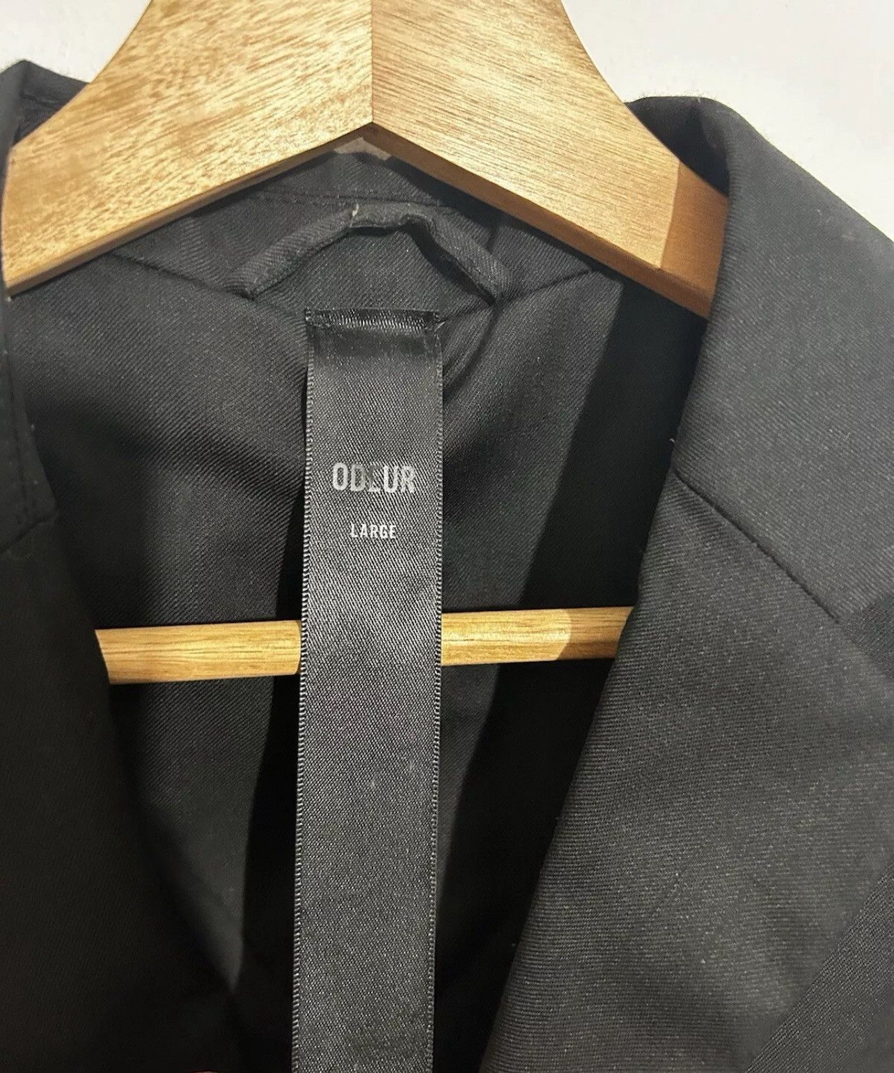 Concepts d'Odeur Mens Odeur Designer Black Blazer, Cool Wool, Size Large. Size 42R - 10 Thumbnail
