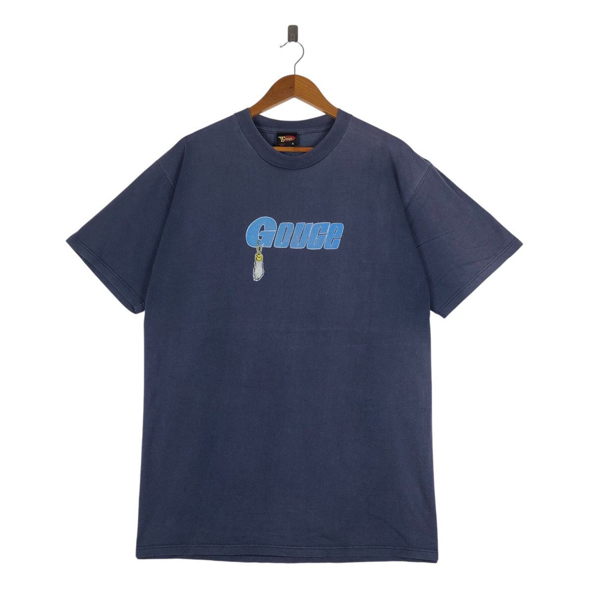 Hook-Ups × Santa Cruz Skateboards GOUGE Old Skateboard Vintage T-Shirt Size US XL / EU 56 / 4 - 2 Thumbnail