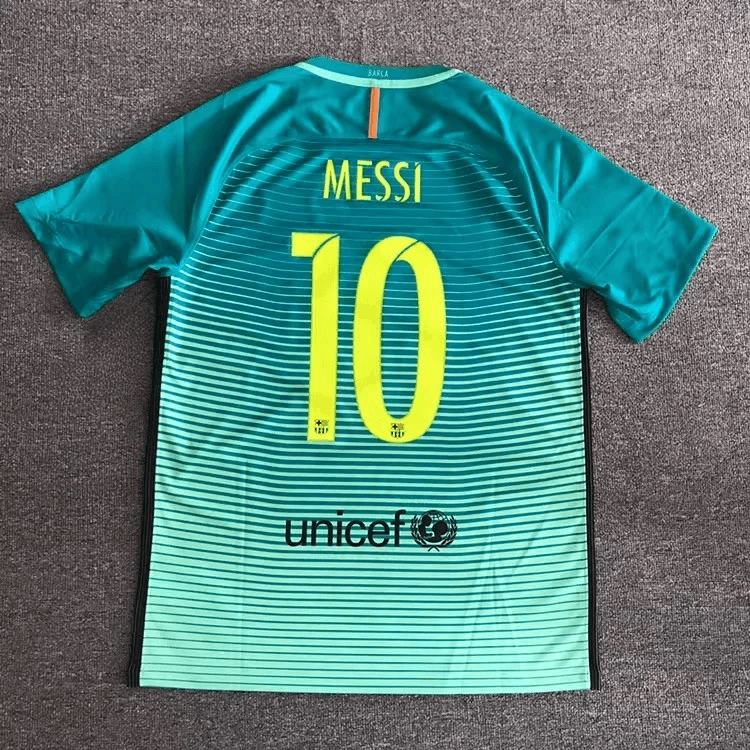 Other 2016 2017 Barcelona #10 Messi Jersey Away Size US XL / EU 56 / 4 - 1 Thumbnail