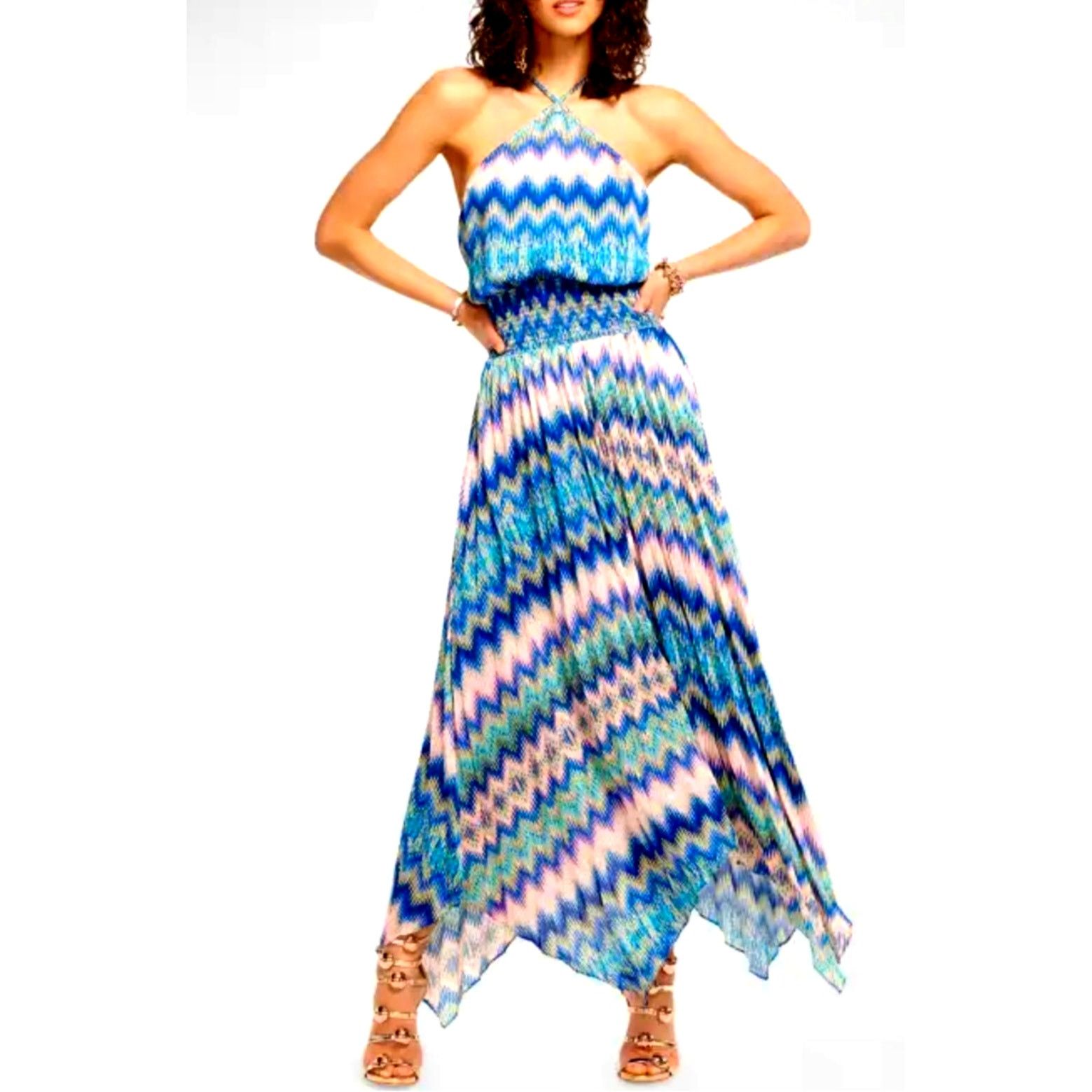 Ramy Brook Ramy Brook Giana Chevron-Print Handkerchief Maxi Dress S Size S / US 4 / IT 40 - 2 Thumbnail