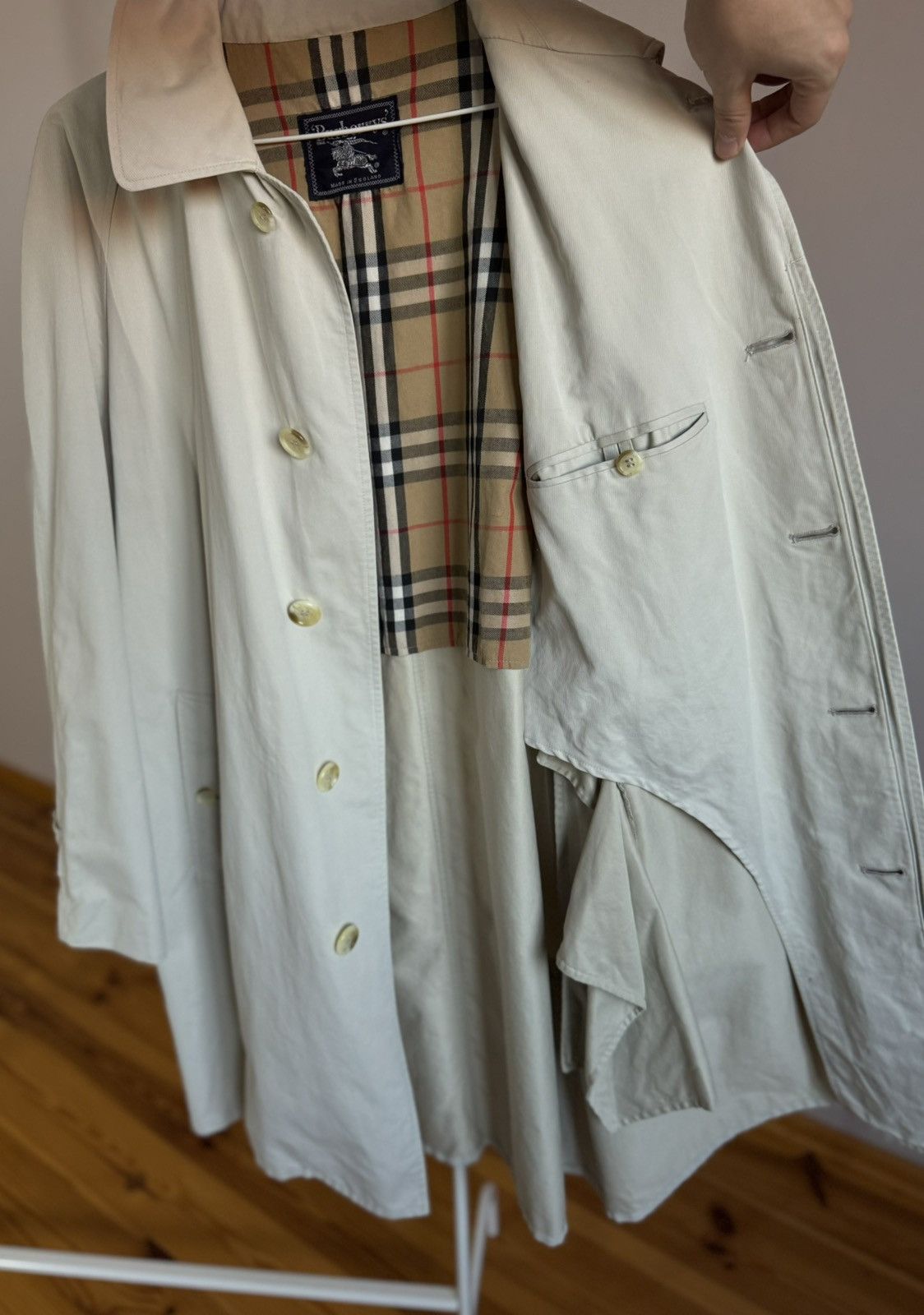 Burberry Burberry Membrane Trench Coat Nova Check Beige Size US XL / EU 56 / 4 - 13 Thumbnail
