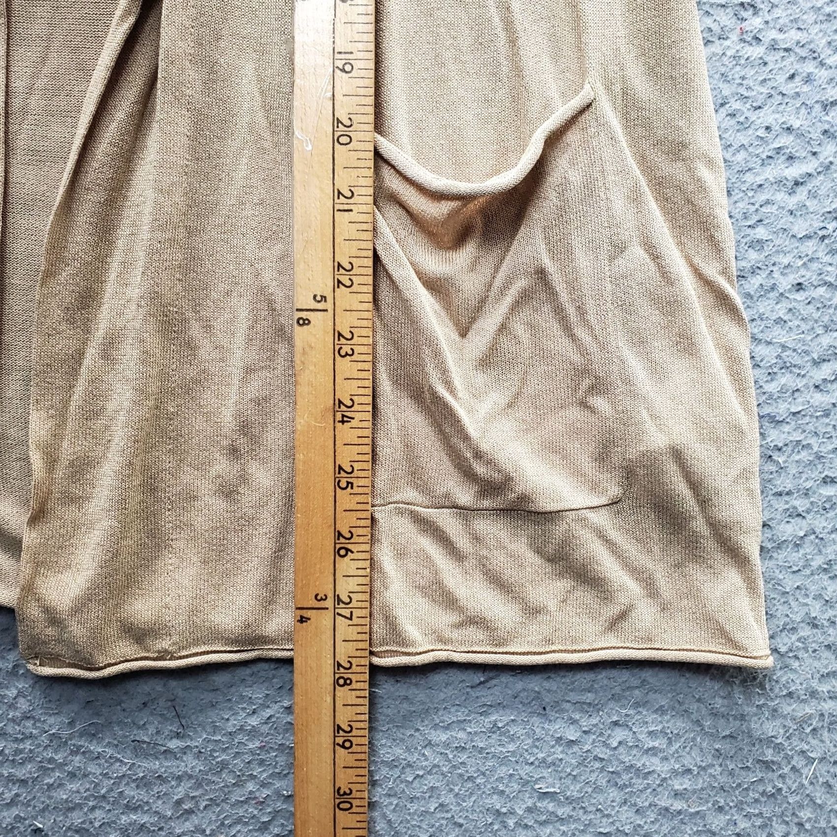 Michael Kors Michael Kors Cardigan Women's M Brown Knit Short Sleeve Draped Pocket Open Front Weathered: NWT Women Size M Brown Knit Cardigan Size M / US 6-8 / IT 42-44 - 3 Thumbnail