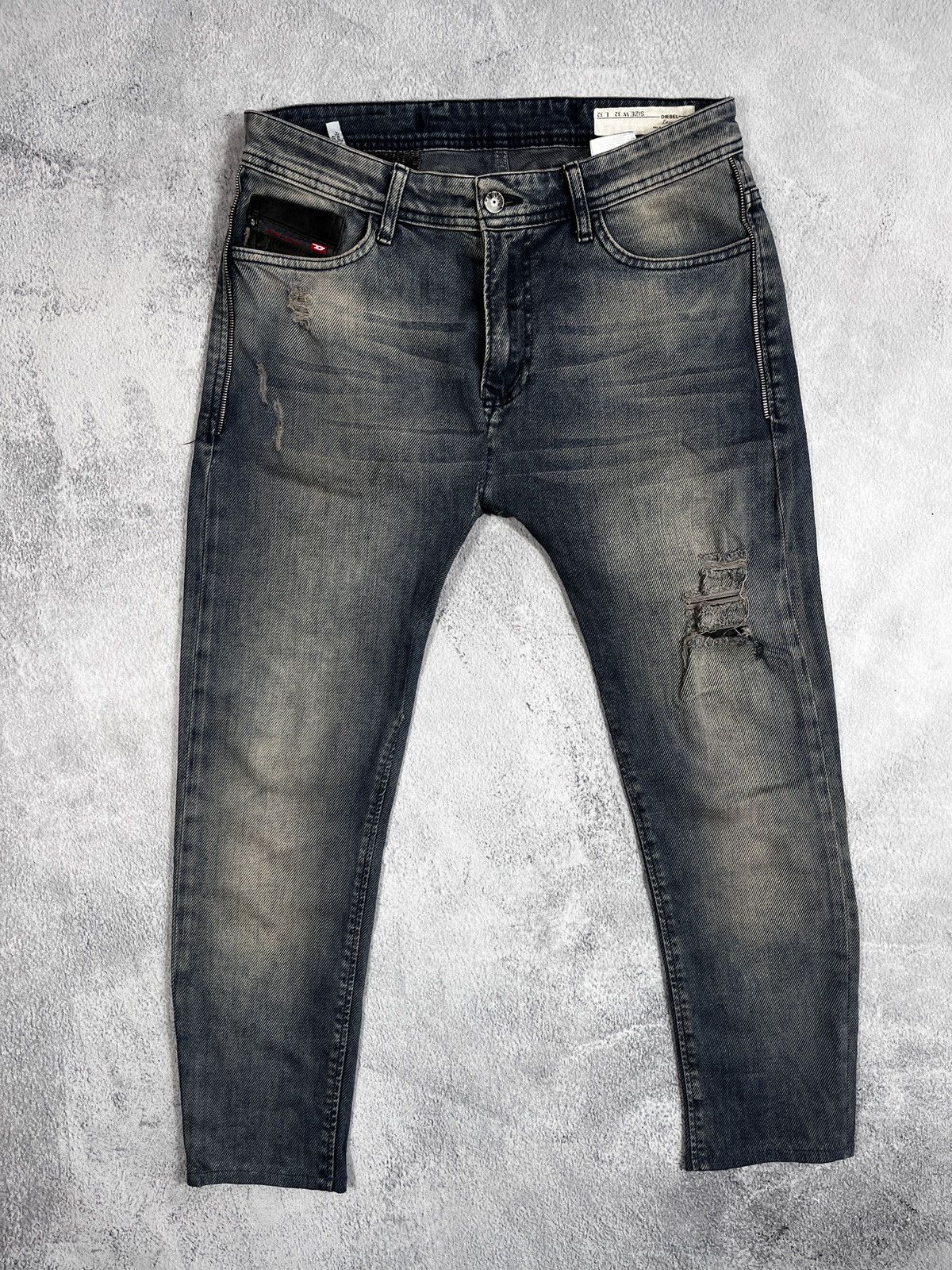 Diesel × Vintage VintageY2K Diesel faded boyfriend denim jeans streetwear Size 32" / US 10 / IT 46 - 5 Thumbnail