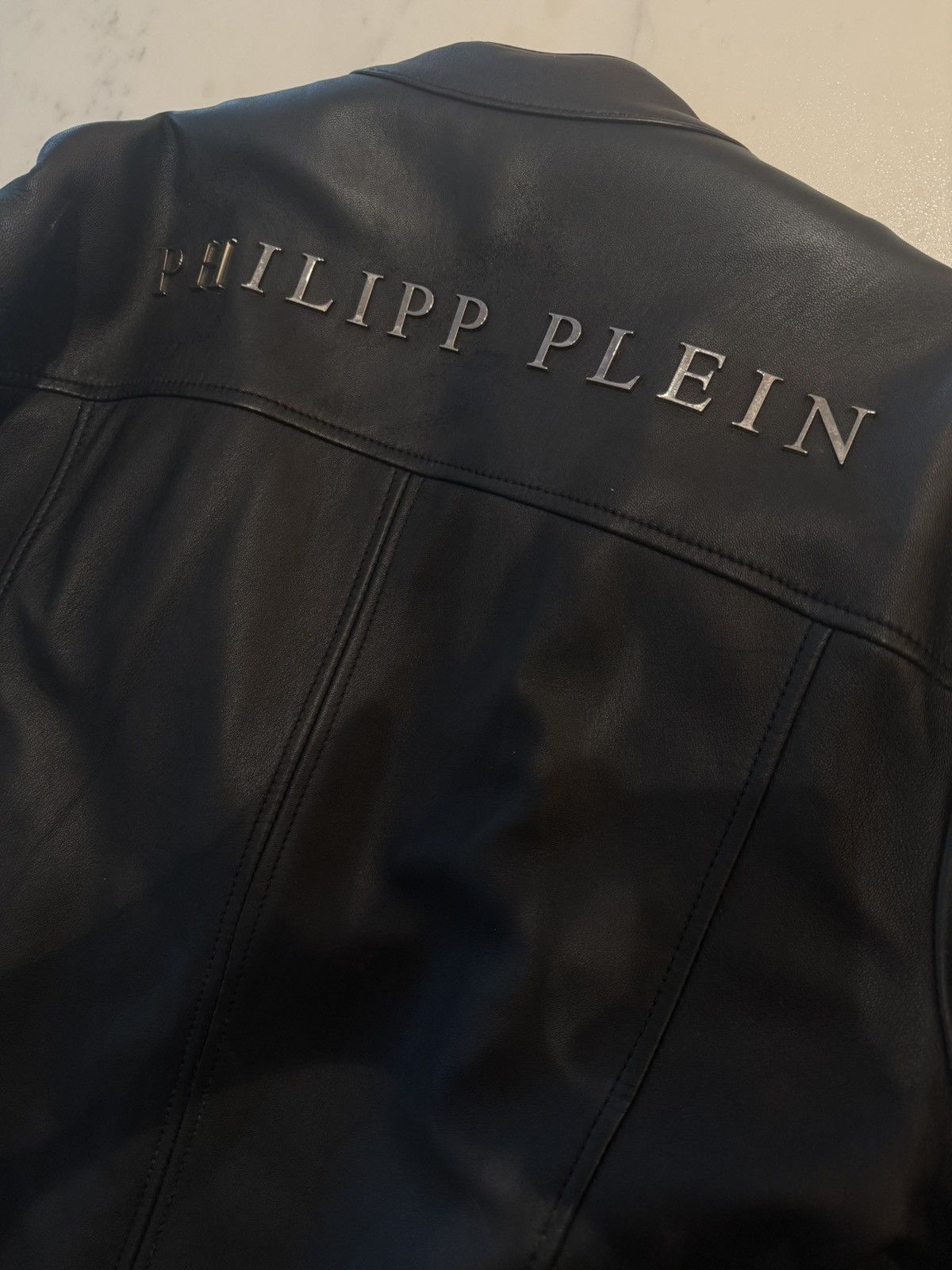 Philipp Plein Leather Phillip Plein Jacket Size US L / EU 52-54 / 3 - 2 Thumbnail