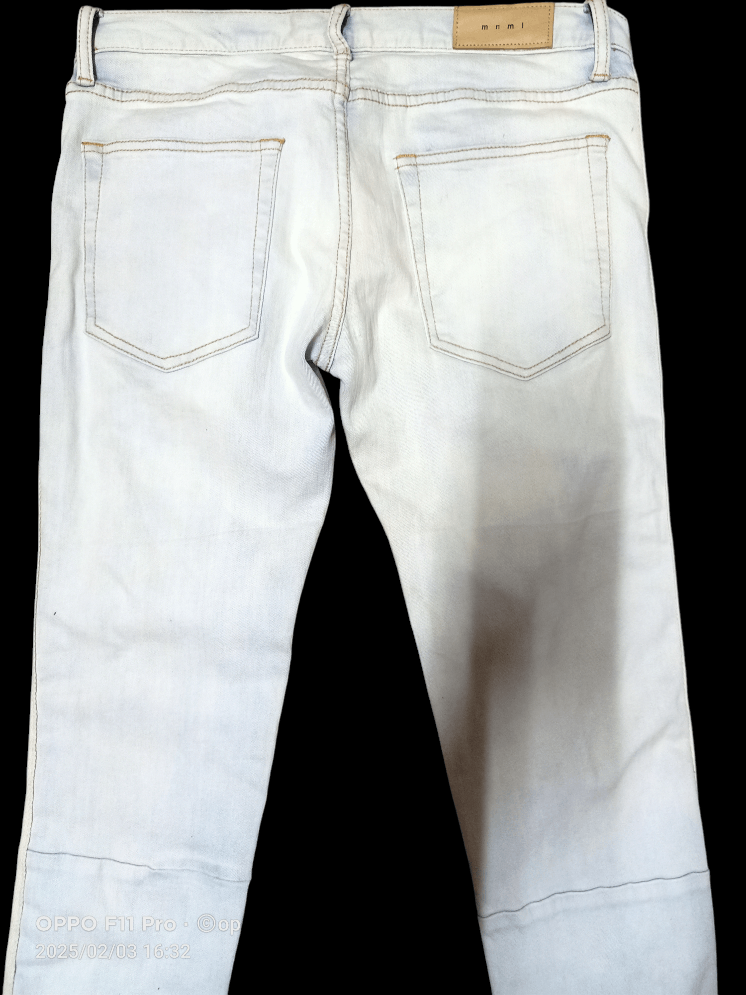 MNML Denim Zipper Customers Pants